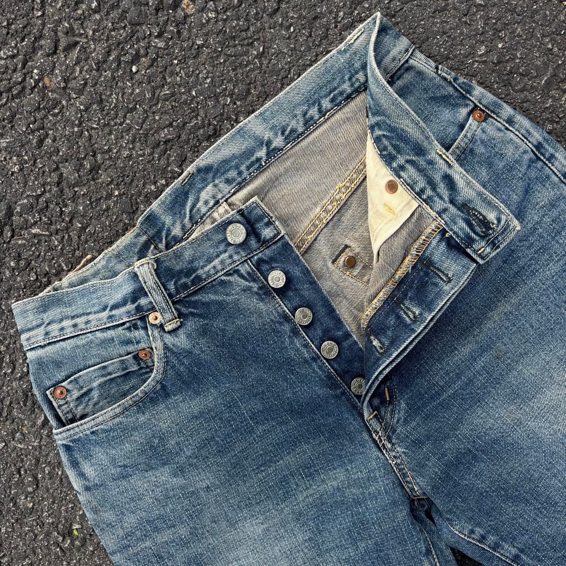 일본 할리우즈 런치 마켓 셀비지 데님 팬츠 상품이미지6