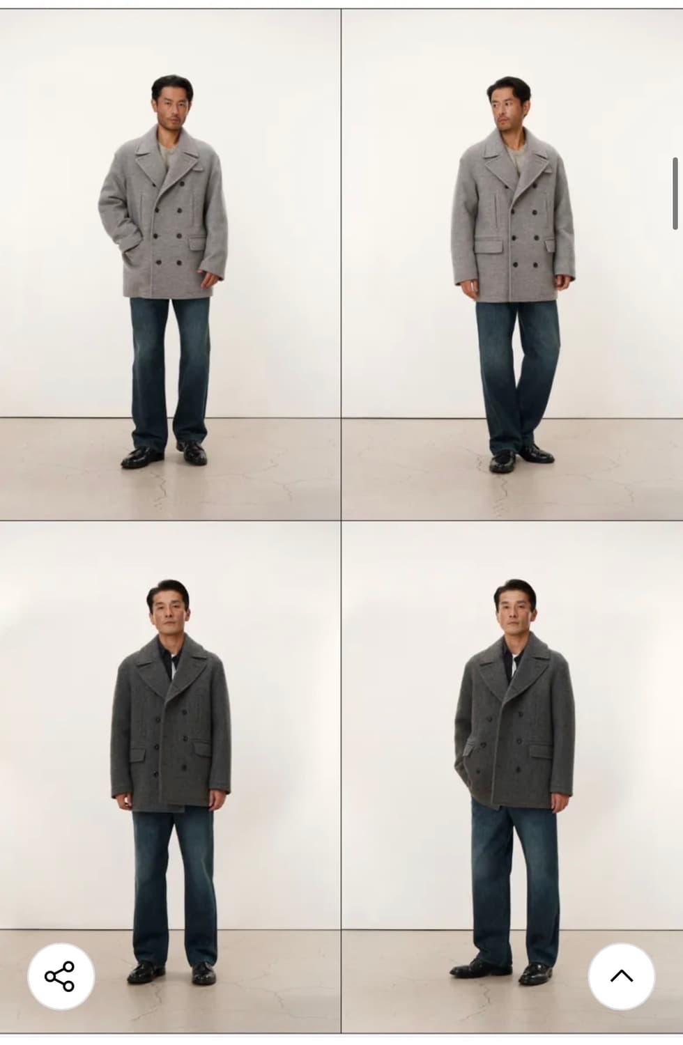 포터리 피코트 다크그레이 2사이즈 상품이미지5