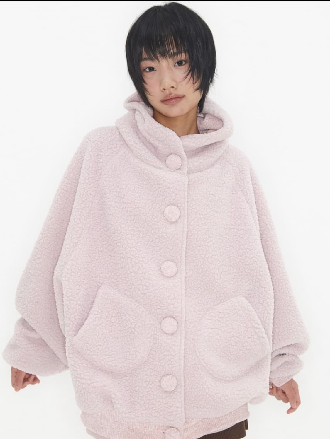 익스파이어드 Sherpa Cloud Jacket Misty Pink 상품이미지1