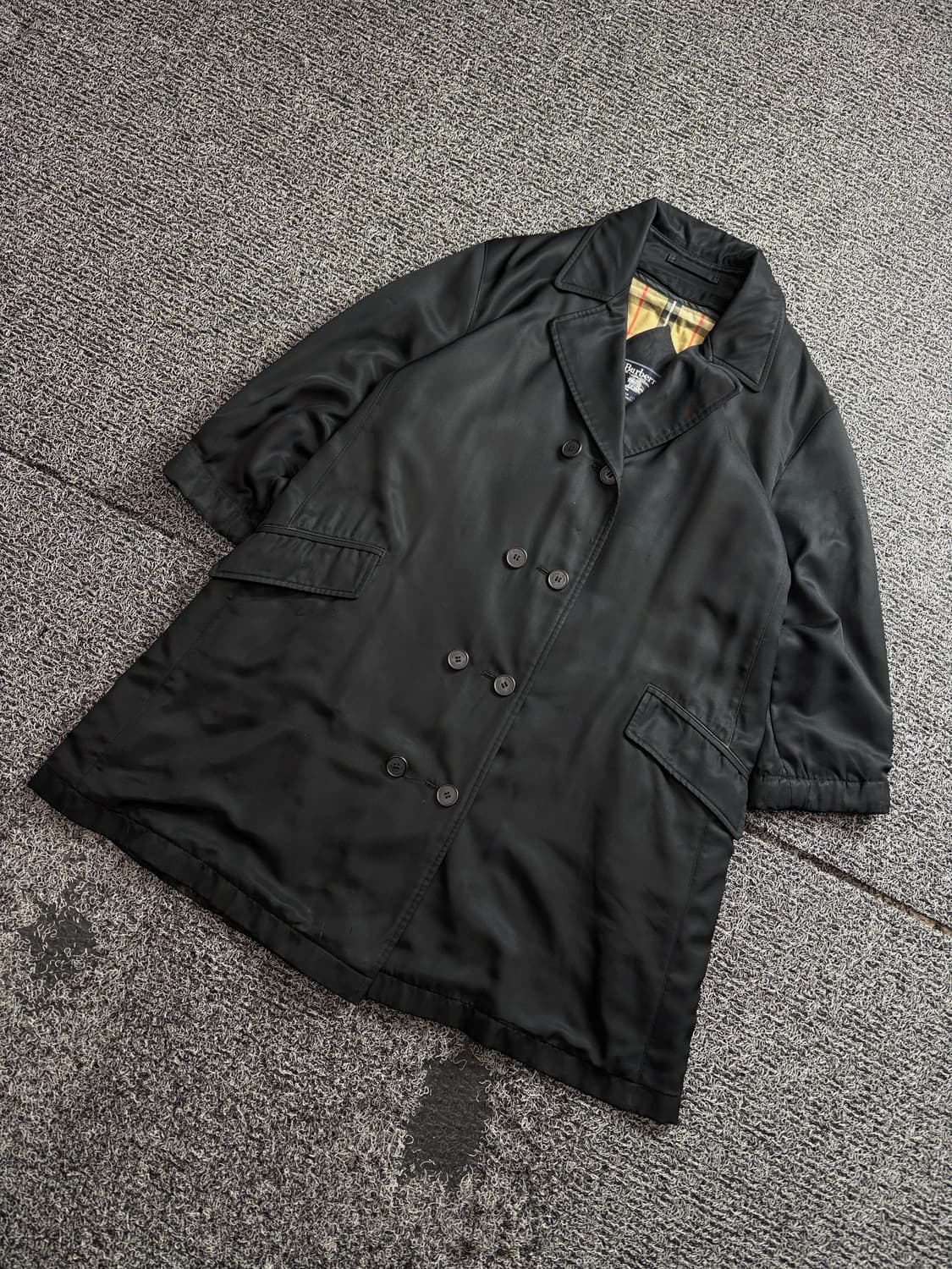 버버리 아카이브 노바체크 블랙 트렌치 롱코트 3121 상품이미지1