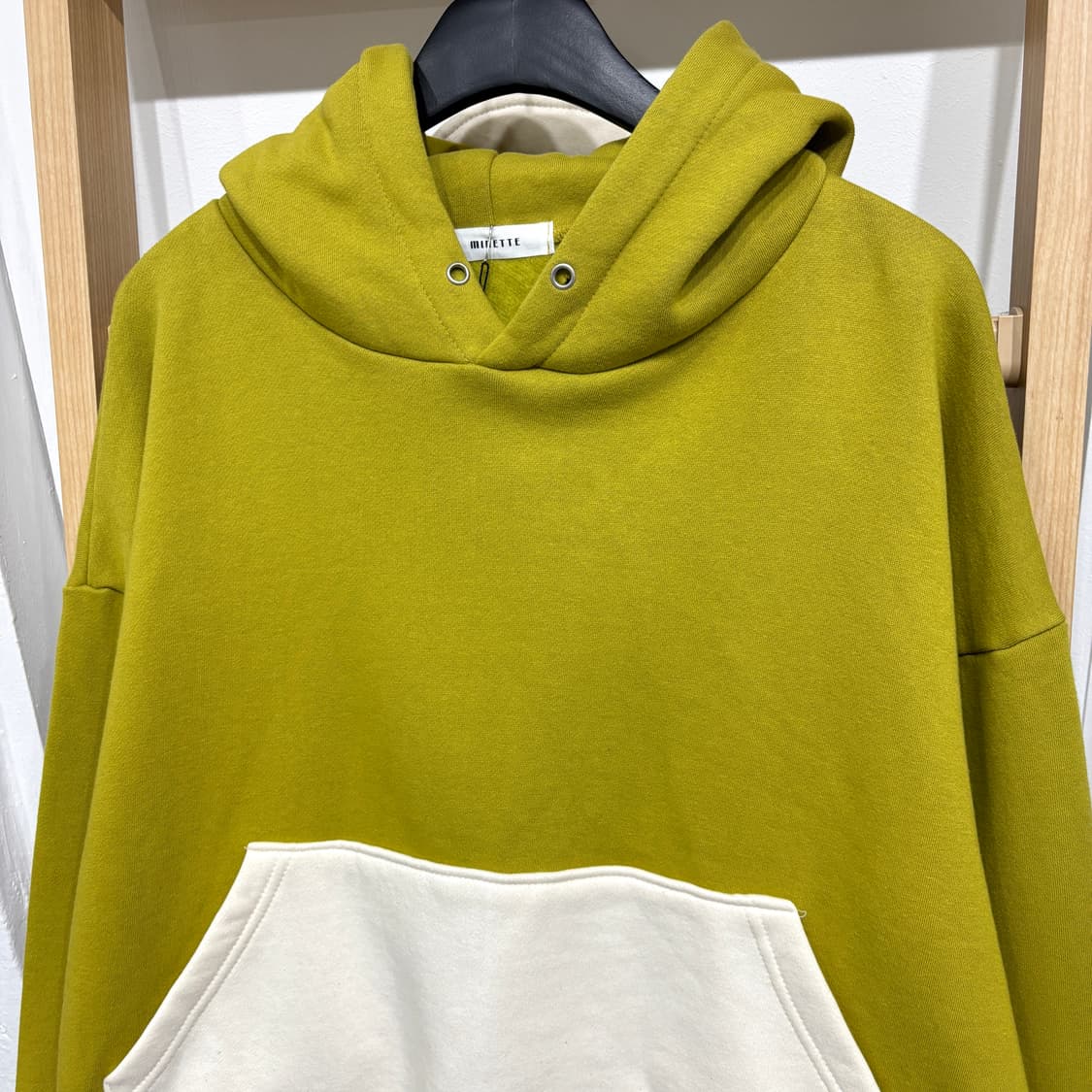 [새상품] 배색 기모 후드티 2컬러 상품이미지2