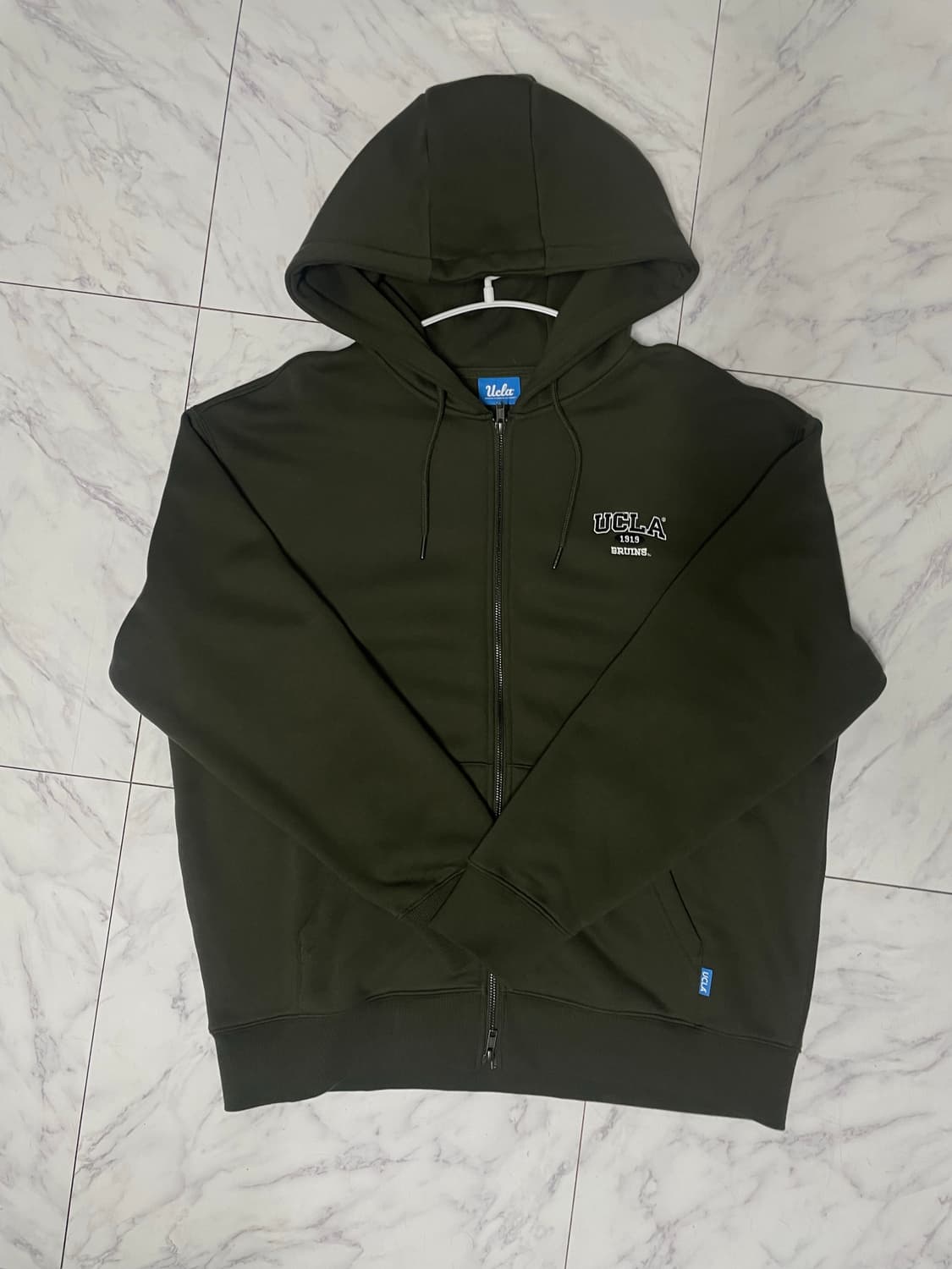 UCLA 카키 후드집업 상품이미지1