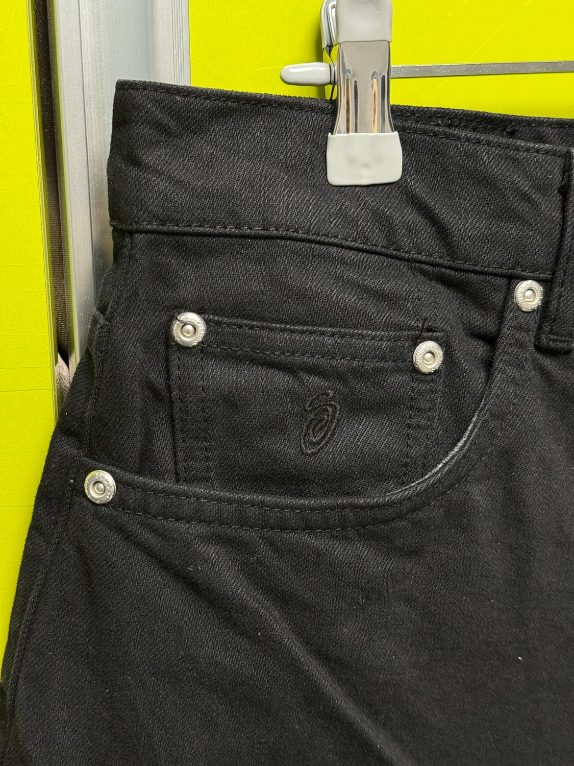 [32] 스투시 클래식 진 오버다이드 블랙 상품이미지3