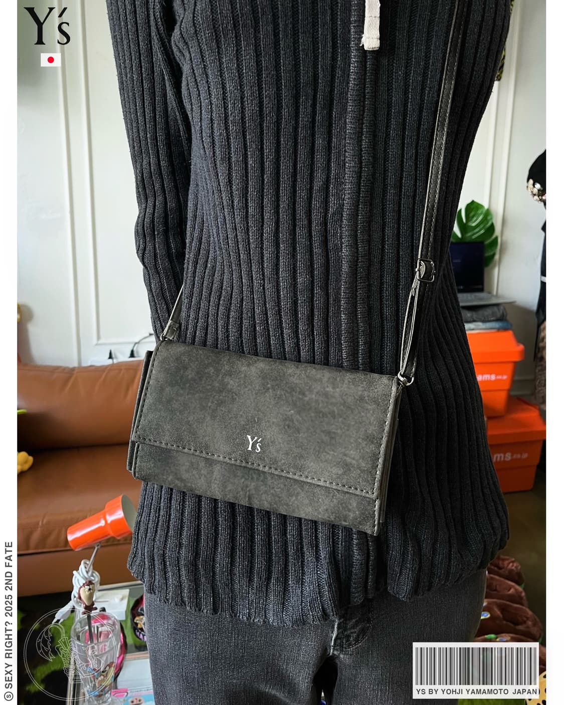 Y's by Yohji Yamamoto Leather Cross Bag 상품이미지1