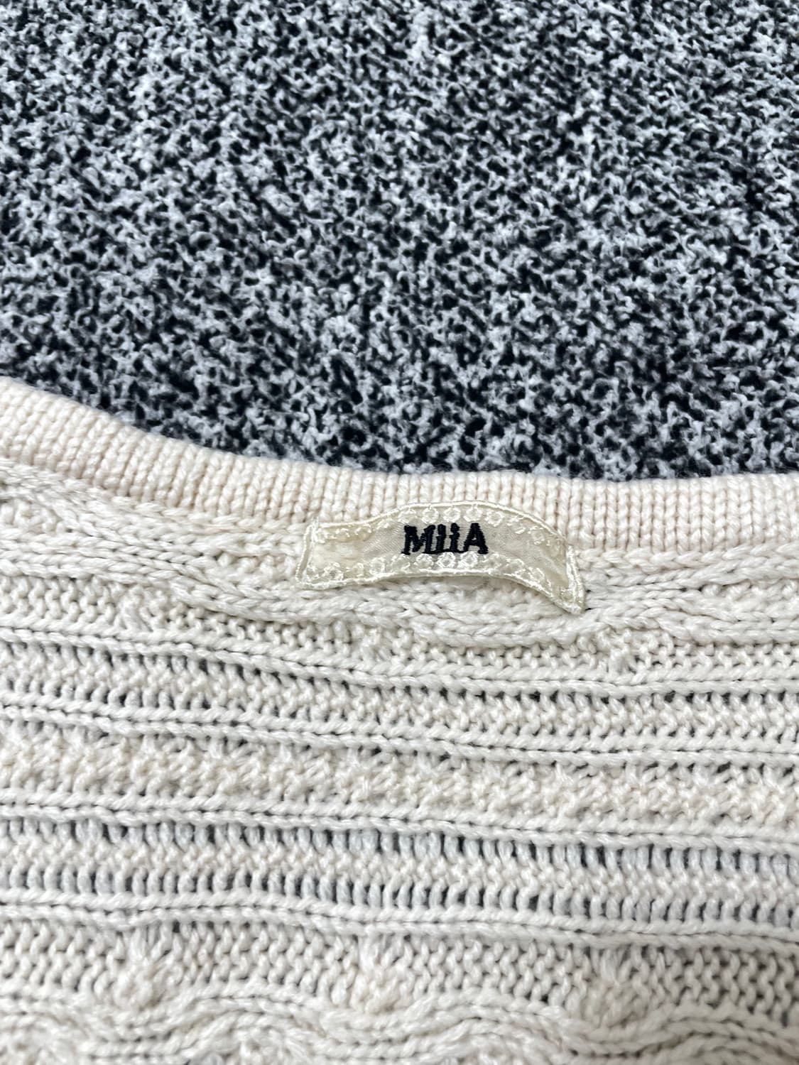 vinteちきゅ. MIIA 리본 가디건 연분홍 니트 모리걸 히메 상품이미지3