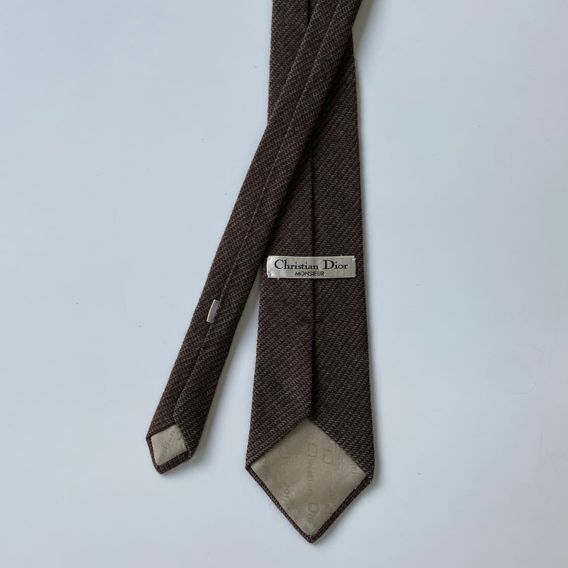 크리스찬 디올(Dior) 영문로고 명품 정품 울넥타이 8.7cm 상품이미지3