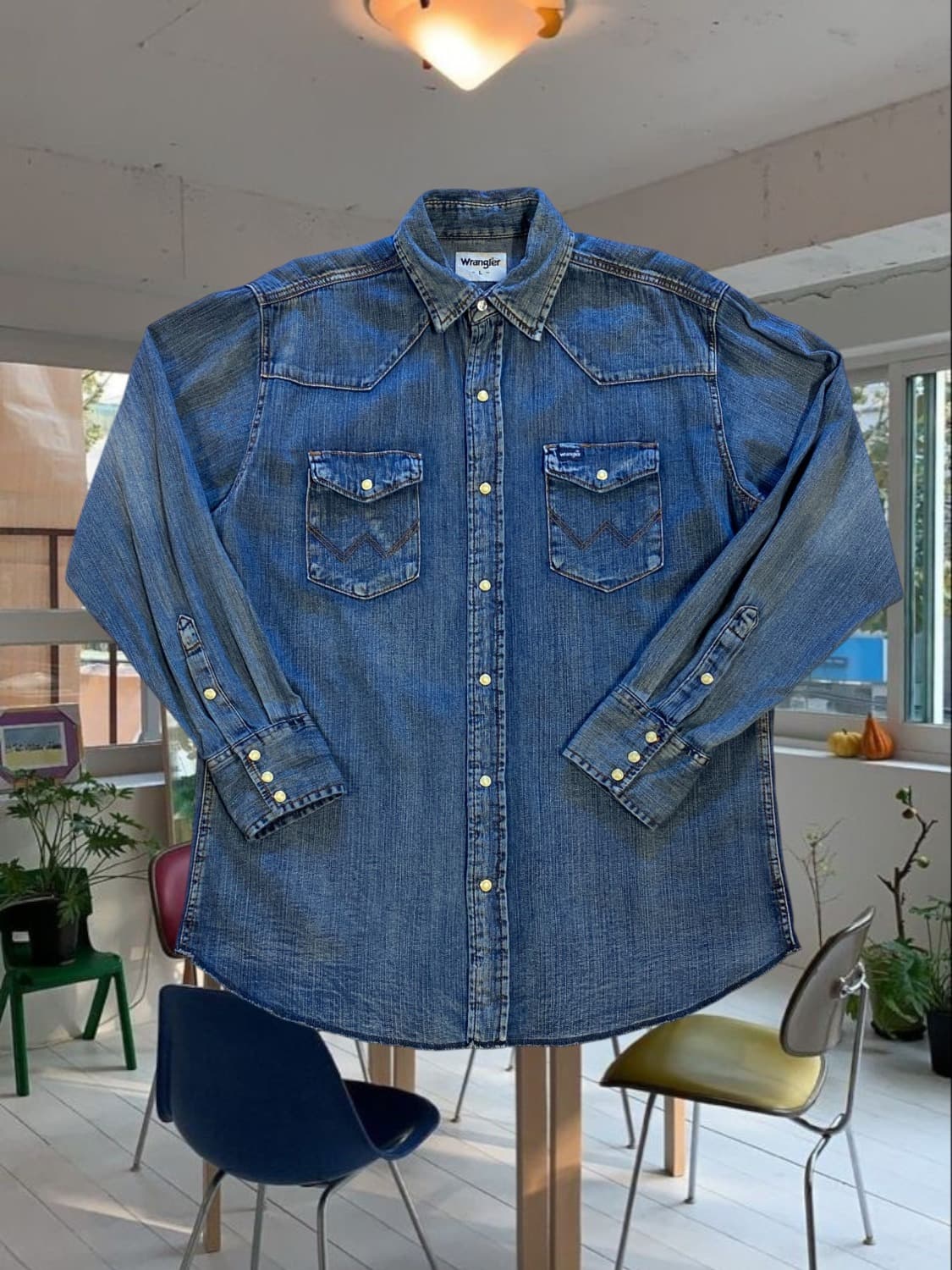 랭글러 데님 셔츠 (Man XL) 상품이미지1