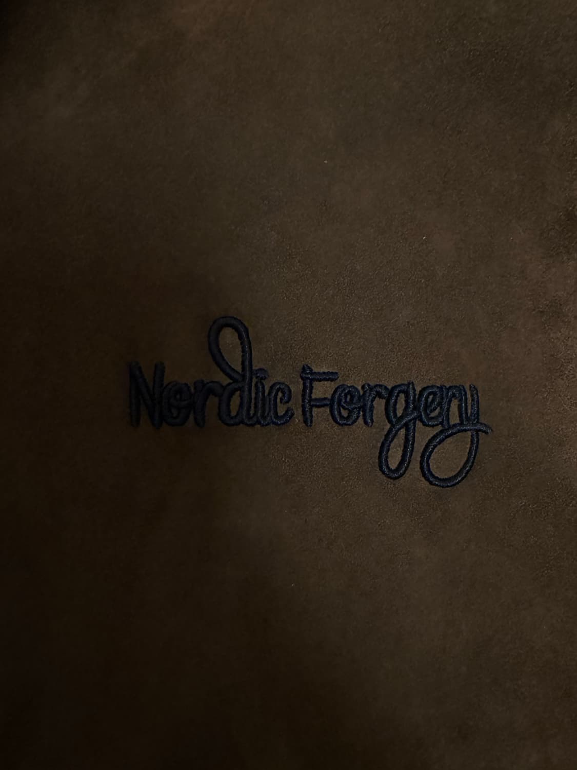 (M) 에스티유 스웨이드 바시티 자켓 브라운 상품이미지4