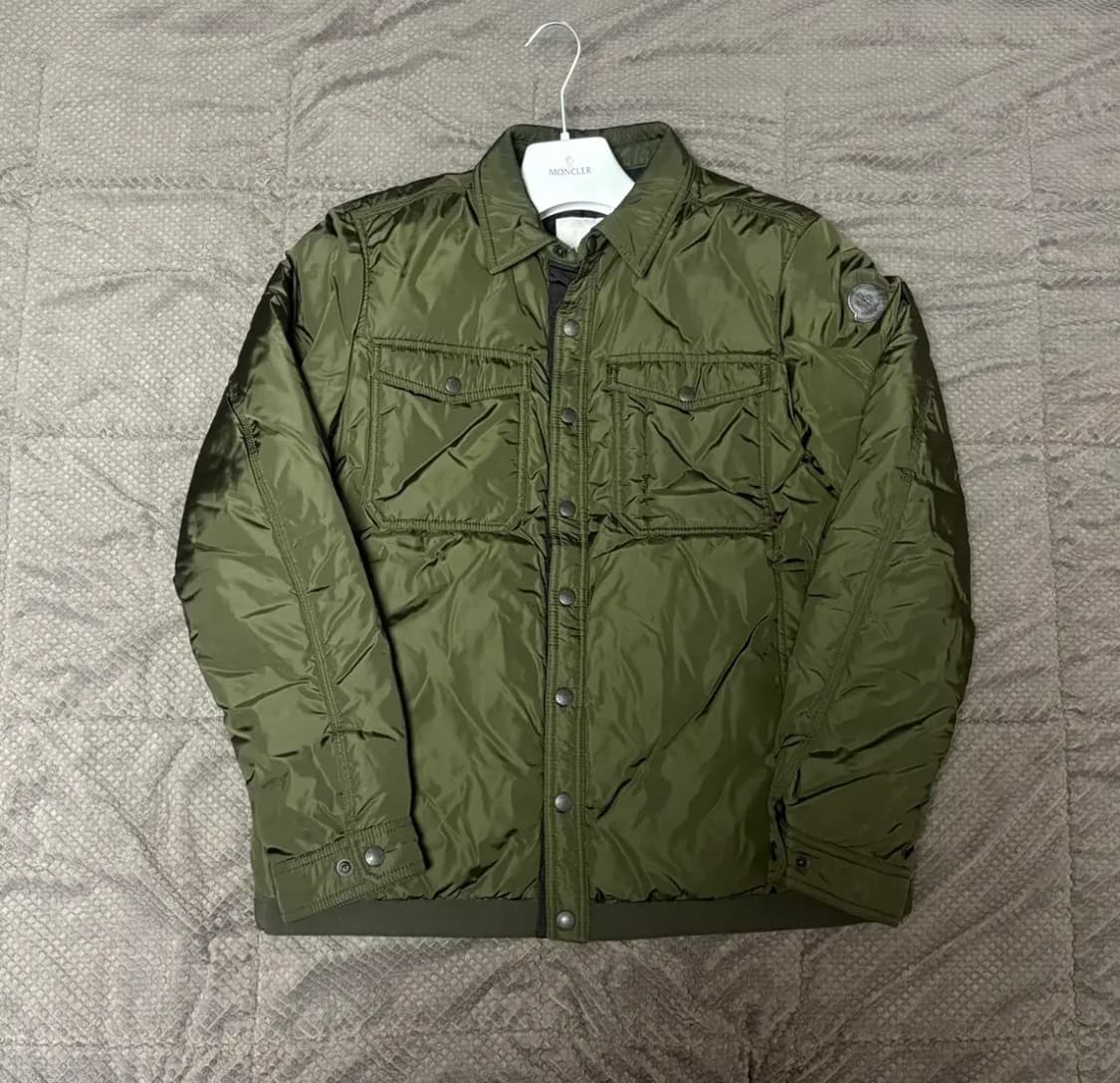 몽클레어 미오만드레 카키 셔츠 패딩 자켓 상품이미지2