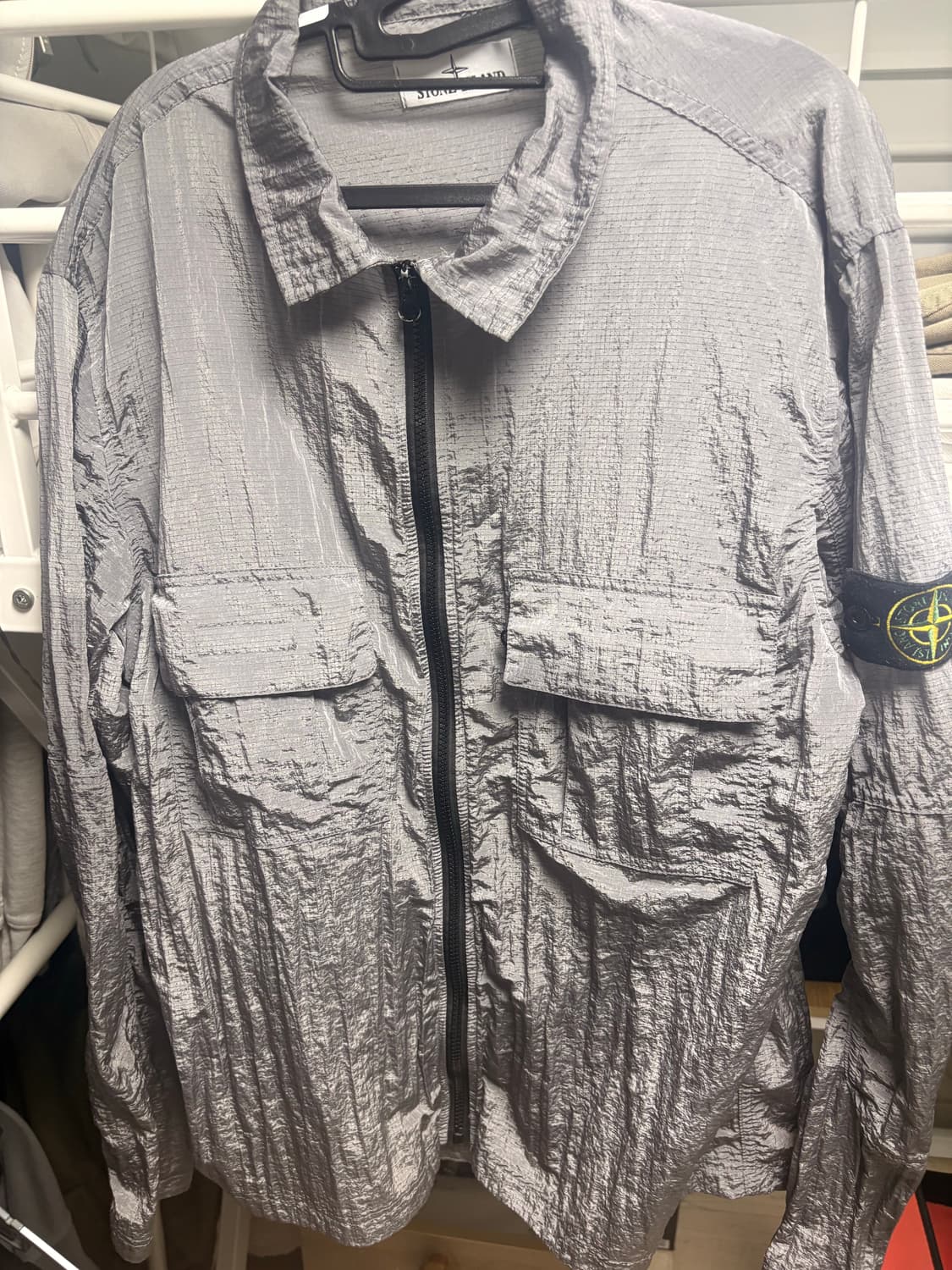 스톤아일랜드 나일론 메탈오버셔츠 상품이미지1