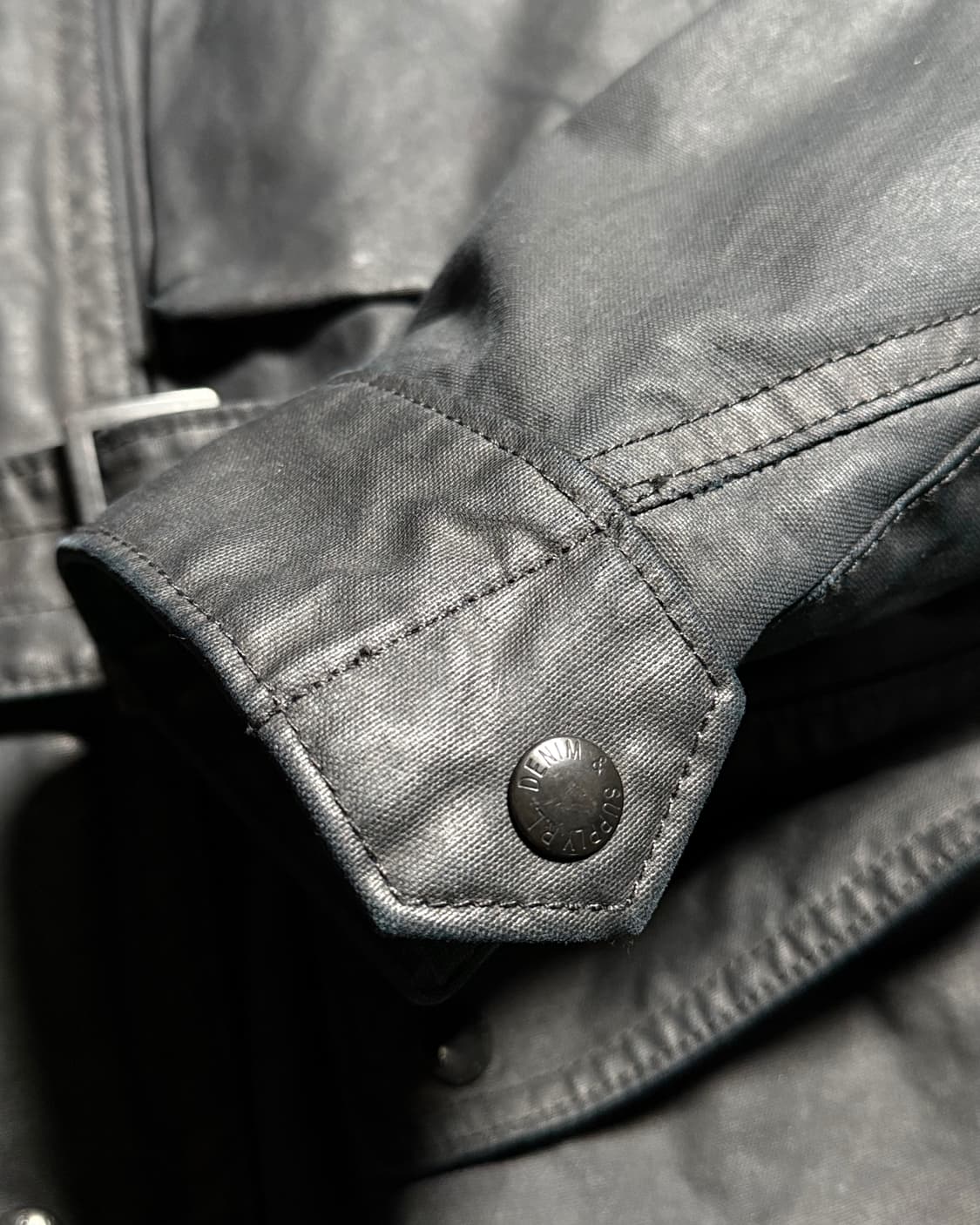 데님앤서플라이 아메리칸 플래그 왁스 모터사이클 자켓 S 상품이미지6