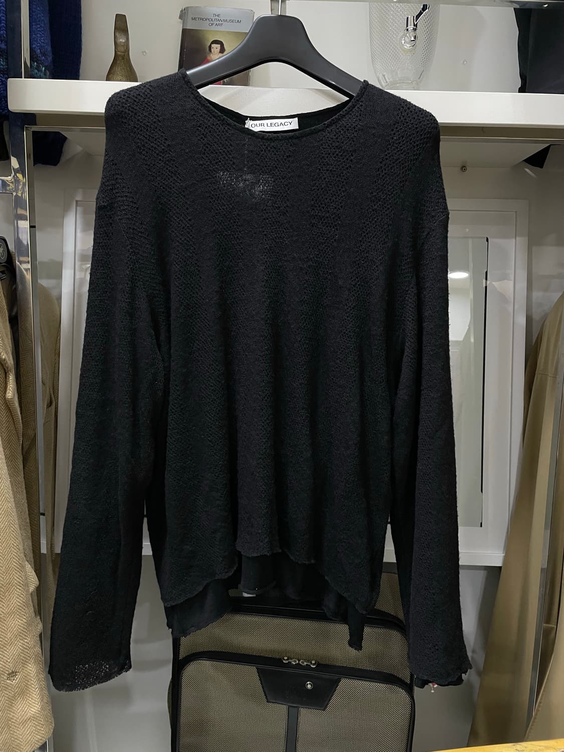 아워레가시/블랙 이중레이어드 니트티(50) 상품이미지1