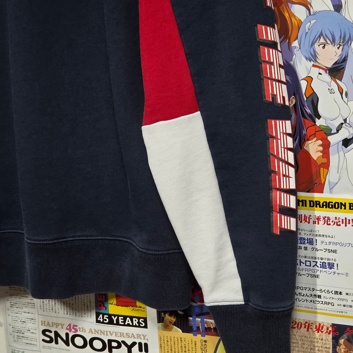 반스 올드스쿨 네이비 배색 맨투맨 상품이미지8