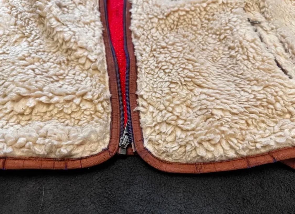 파타고니아 딥파일 자켓 (포켓부 가죽 커스텀) 상품이미지4