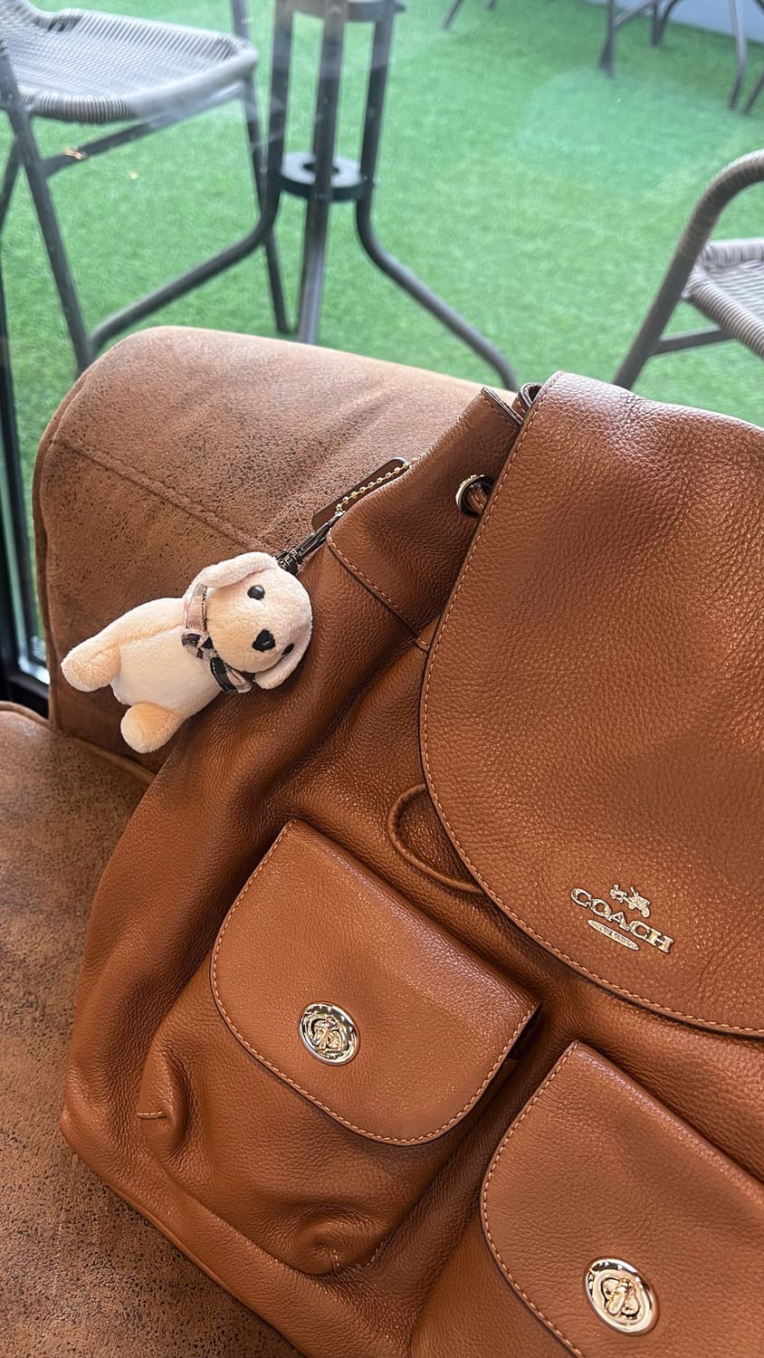 90s coach 코치 페블가죽 올레더 빌리 백팩 카멜브라운 상품이미지2