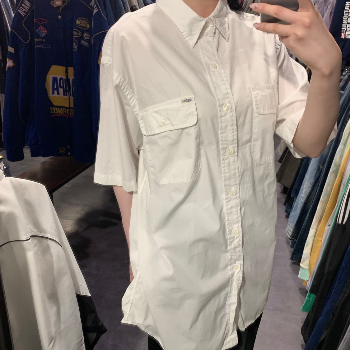 [IM] 폴로 랄프로렌 반팔 투포켓 셔츠 화이트 상품이미지5