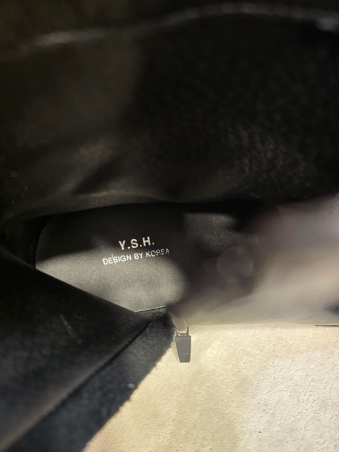 Y.S.H. 블랙 가죽 앵클부츠 265~270 상품이미지5