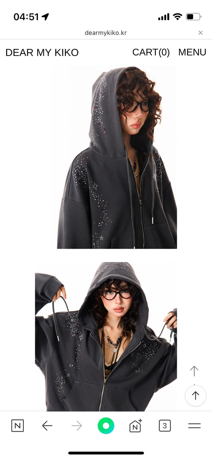 디어마이키코 후드집업 상품이미지2