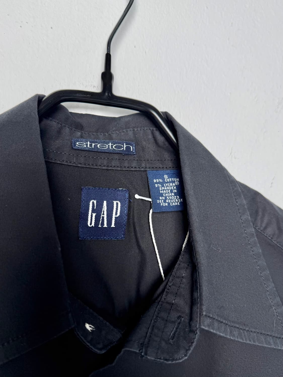 올드 갭 블랙 스트레치 셔츠 상품이미지4