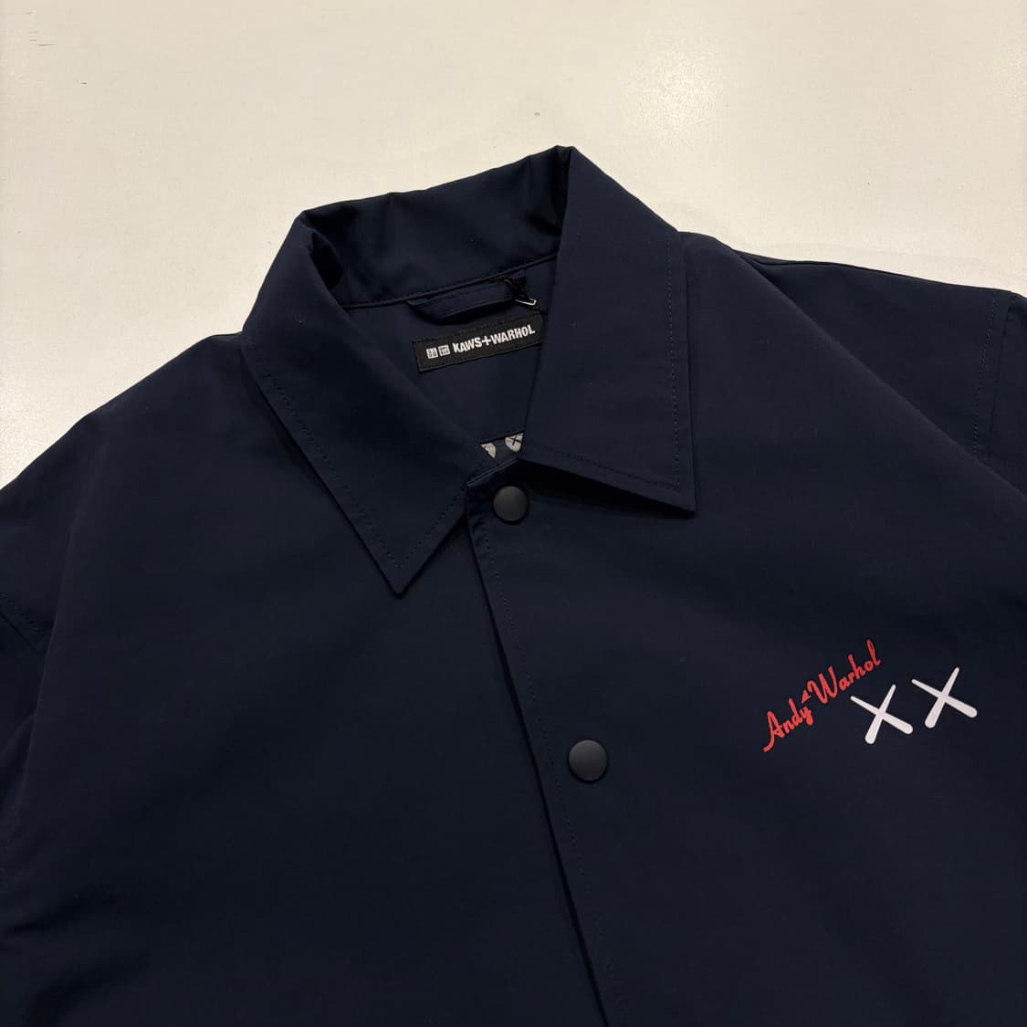 [S] 유니클로 카우스 앤디 워홀 코치 자켓 네이비 C346 상품이미지3