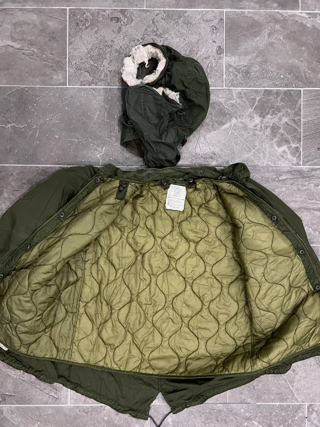 (M) M65 피쉬테일 오리지널 개파카 풀셋 상품이미지3