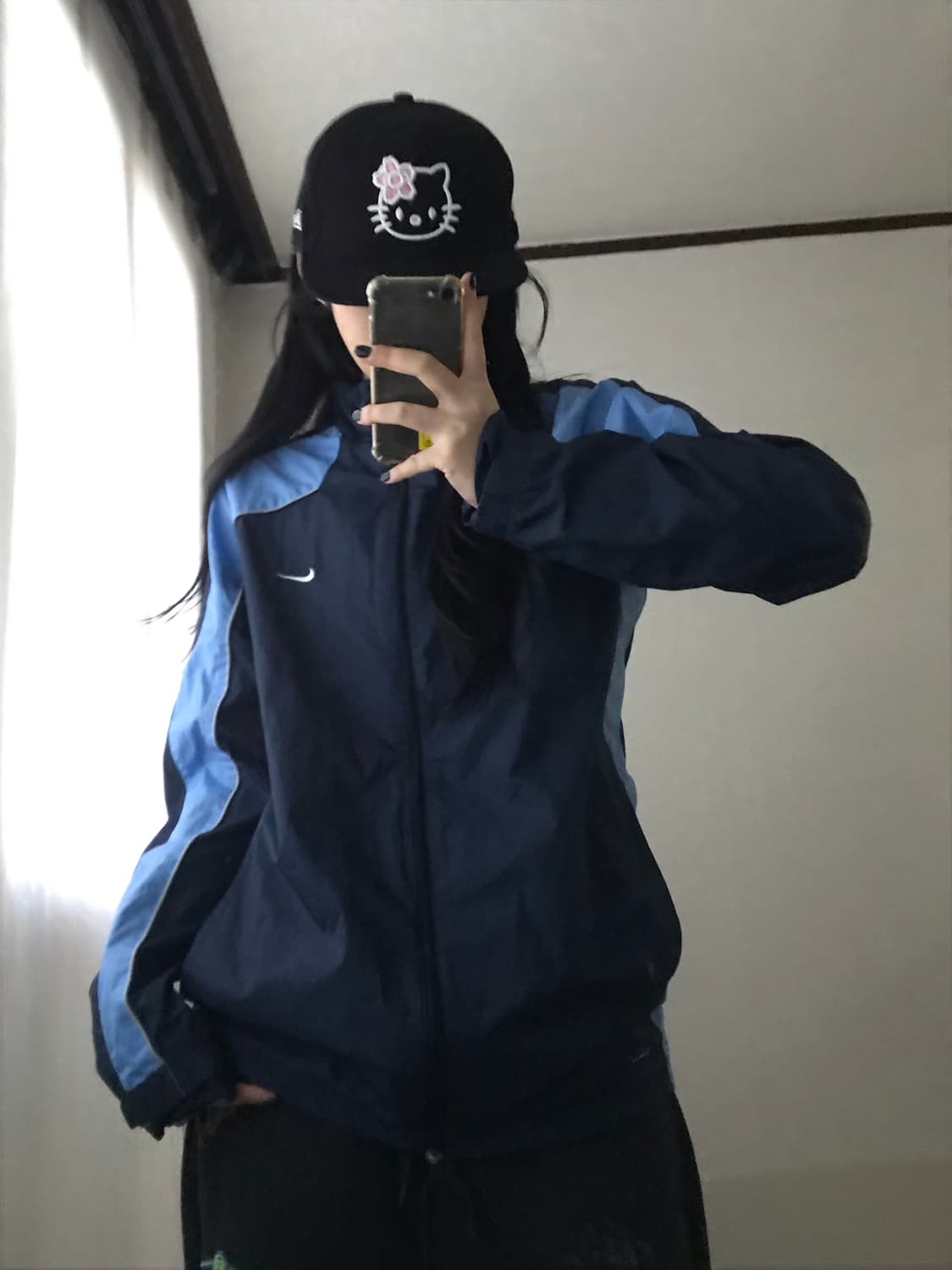 나이키 네이비 연하늘 바람막이 상품이미지4