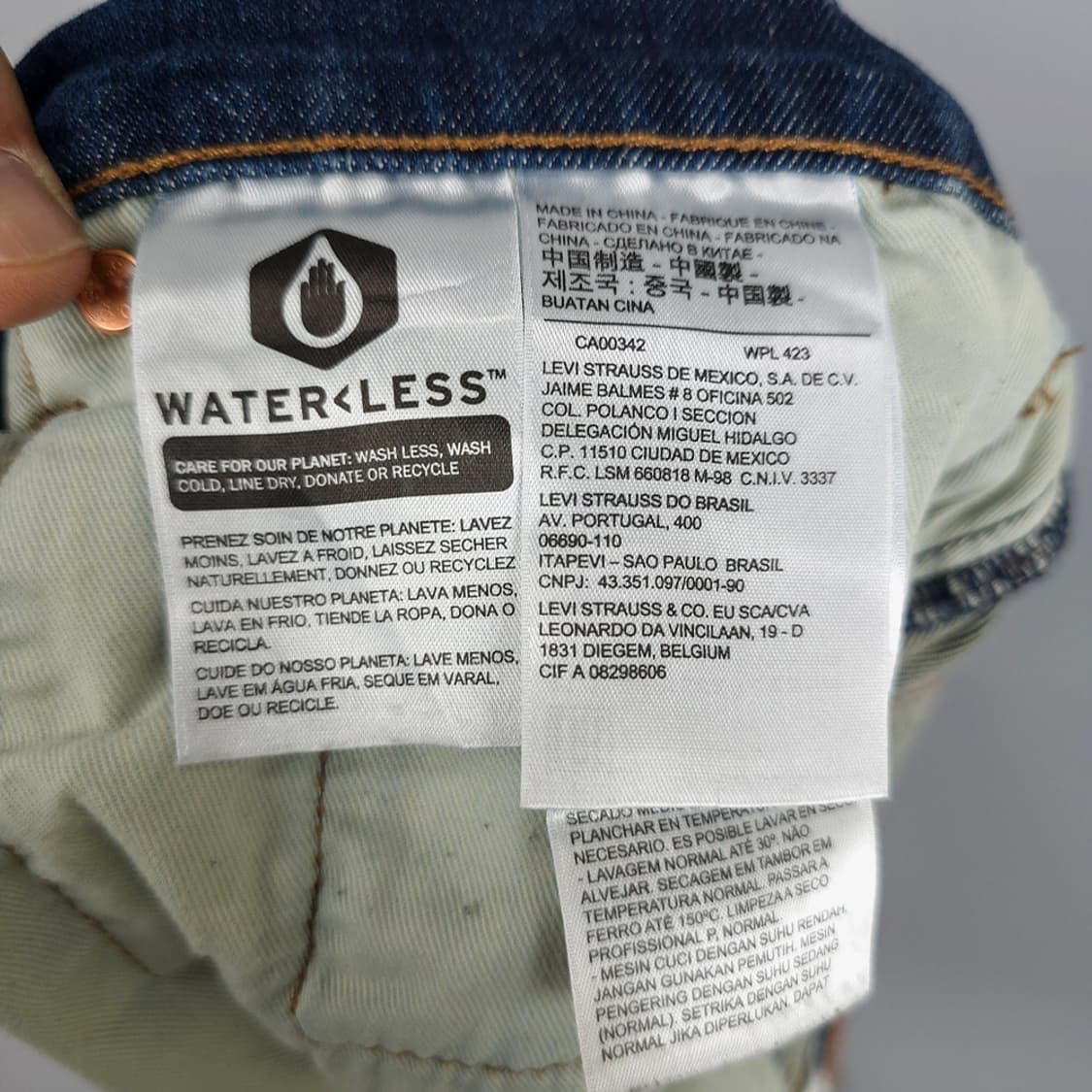 리바이스 프리미엄 Levis 502 워터리스 데님 W34 L30 상품이미지8