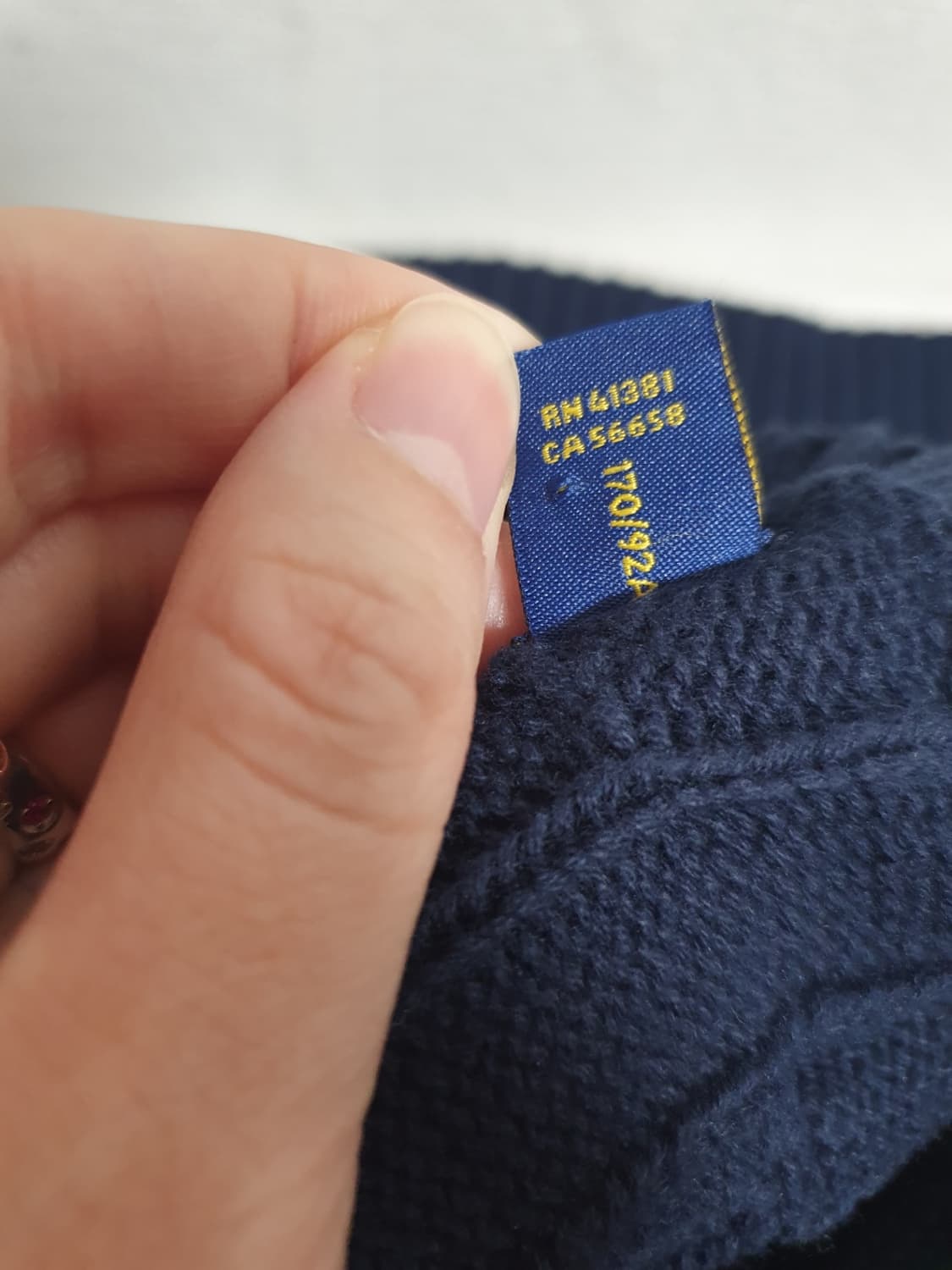 폴로 랄프로렌 네이비 니트 레드 포니 S 상품이미지7