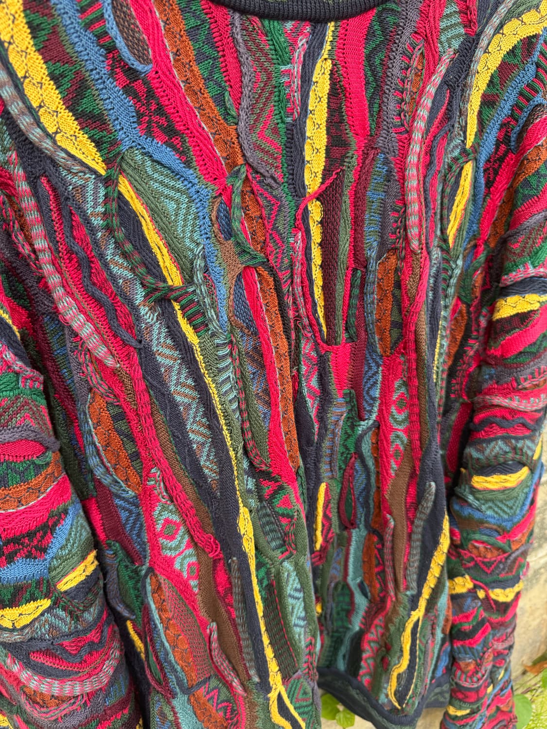 Coogi 쿠기 빈티지 케이블 핸드 니트 L 상품이미지4