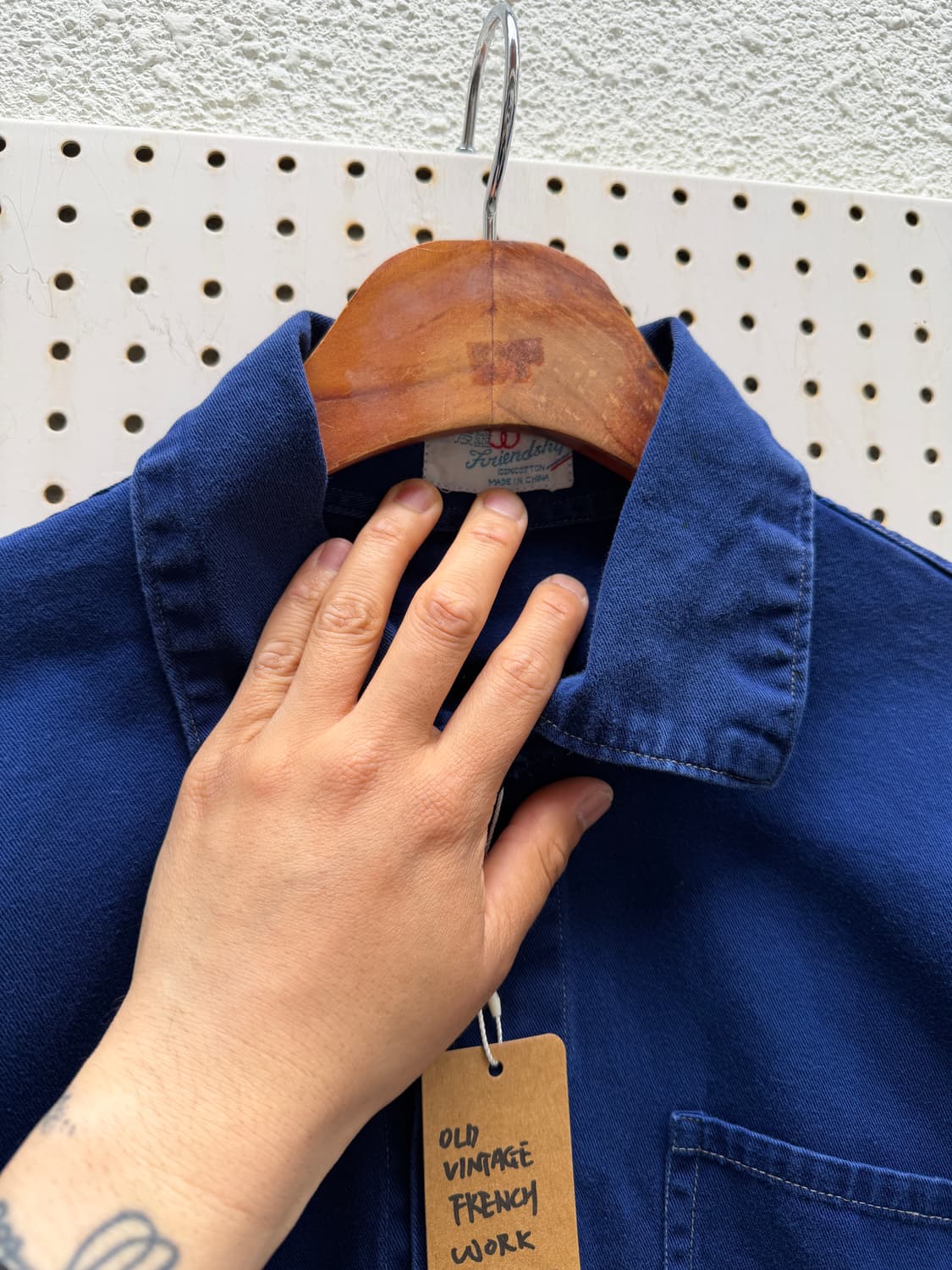 1970s FRIENDSHIP FADED NAVY 빈티지프렌치워크자켓 상품이미지7