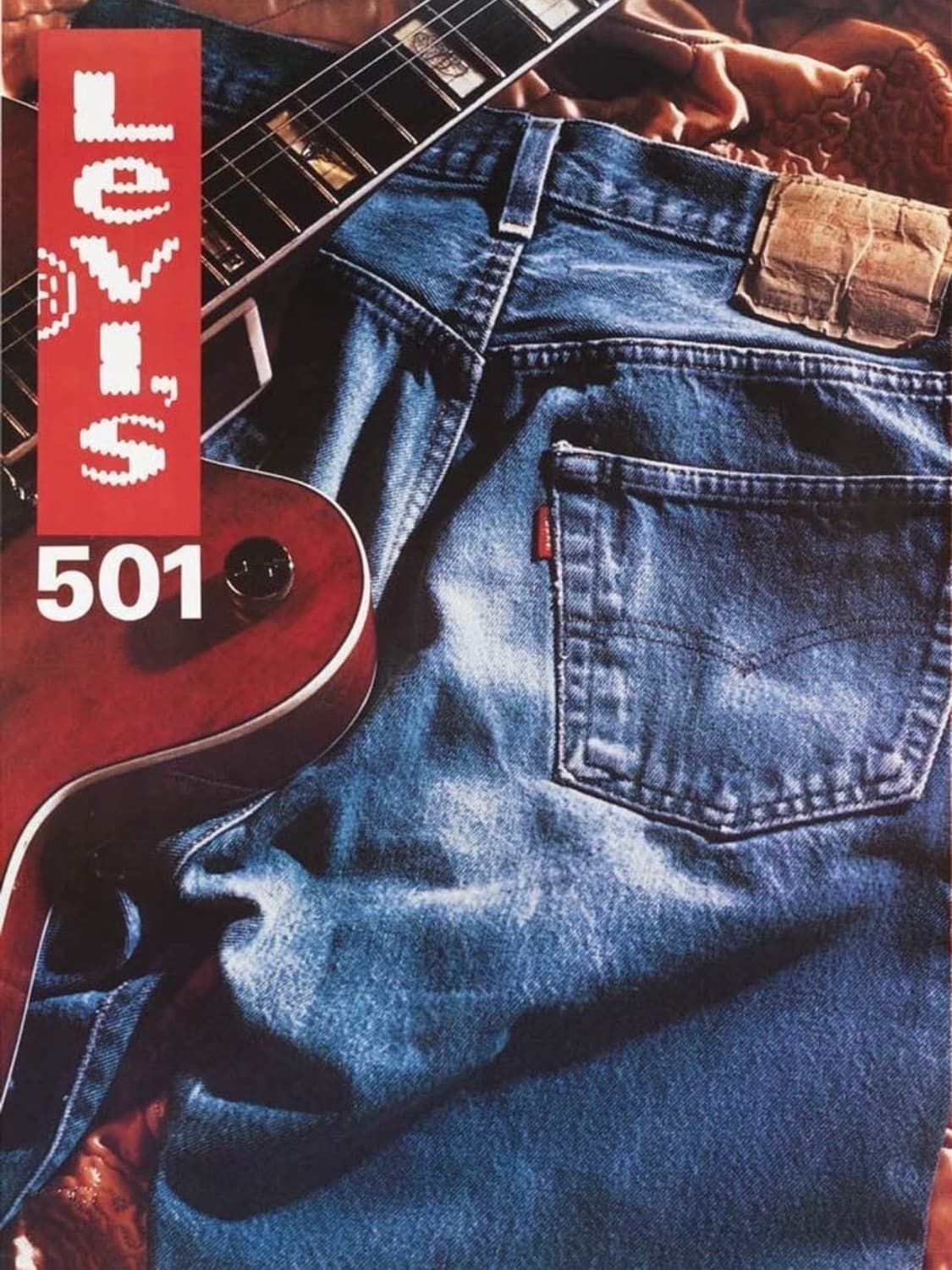 80s Levis 리바이스 오렌지탭 미제 505 브라운 데님 30 상품이미지8