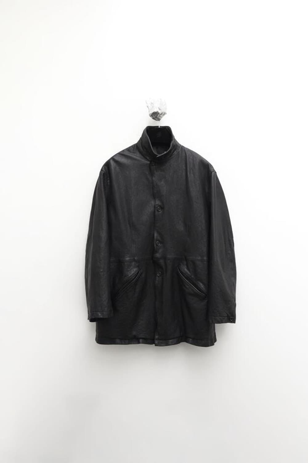 [S] 유스 Washed Leather Jacket 상품이미지1
