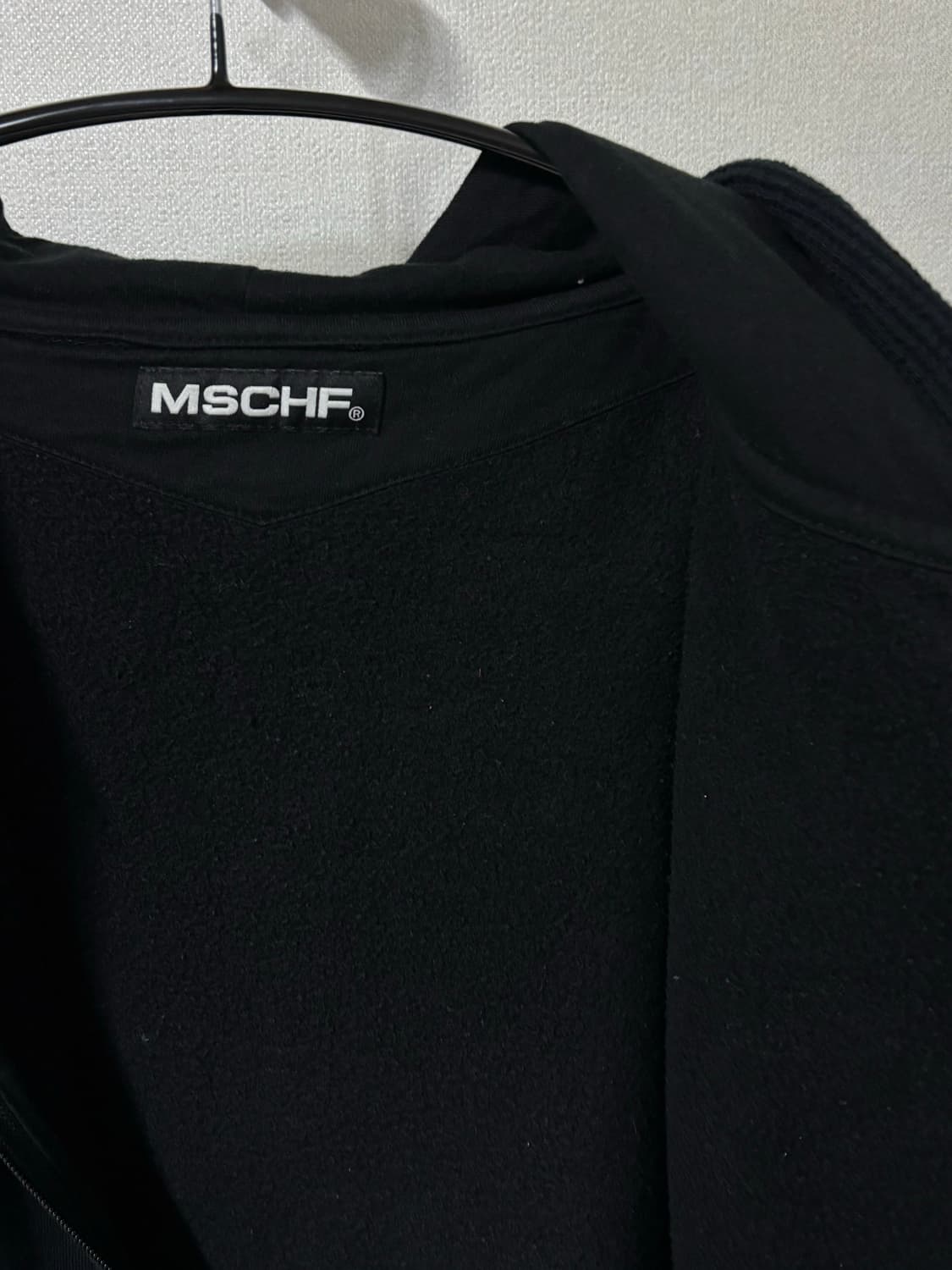 (L) 미스치프 와플 후드집업 블랙 상품이미지6