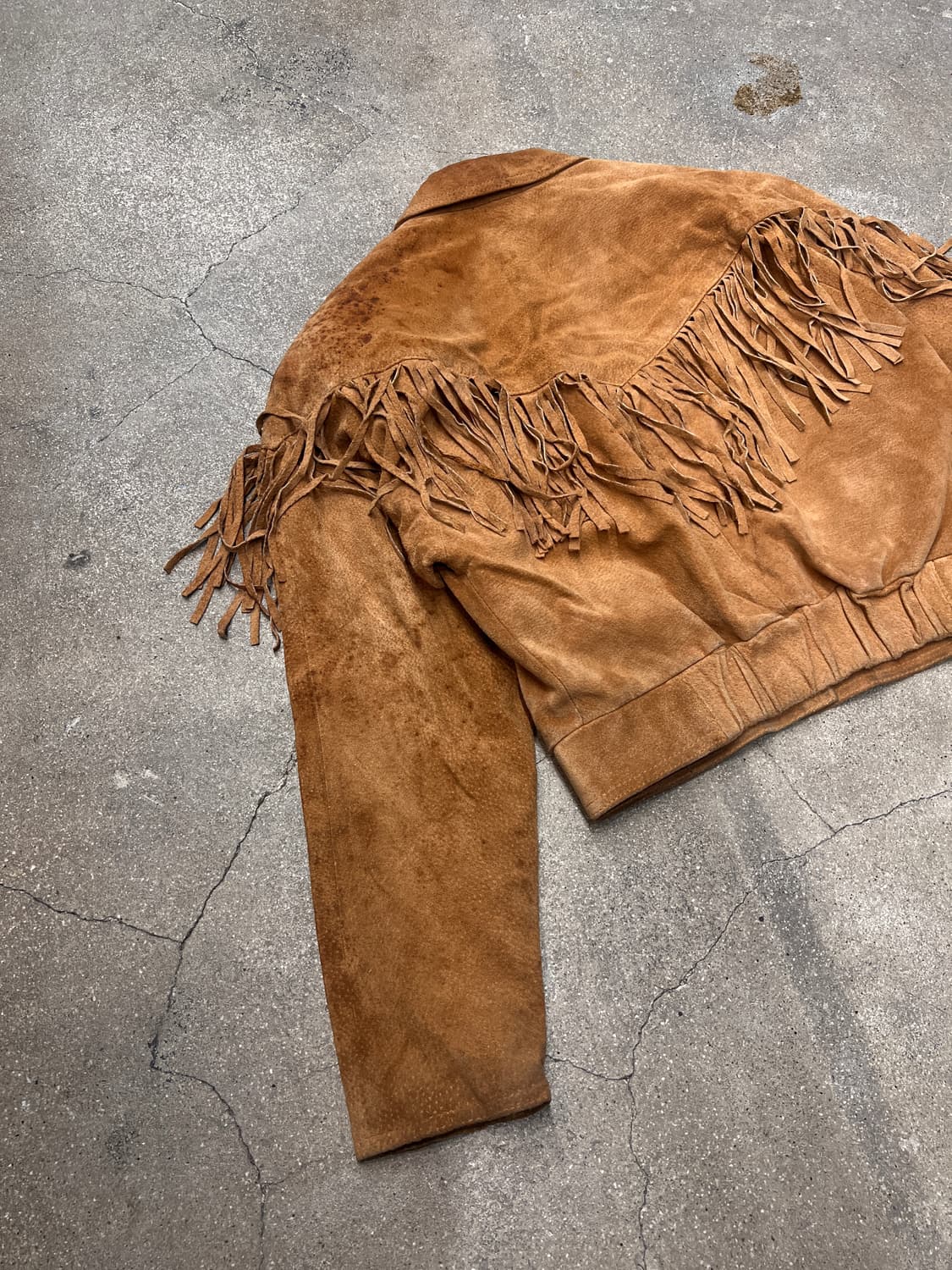 빈티지 스웨이드 프린지 자켓 상품이미지6