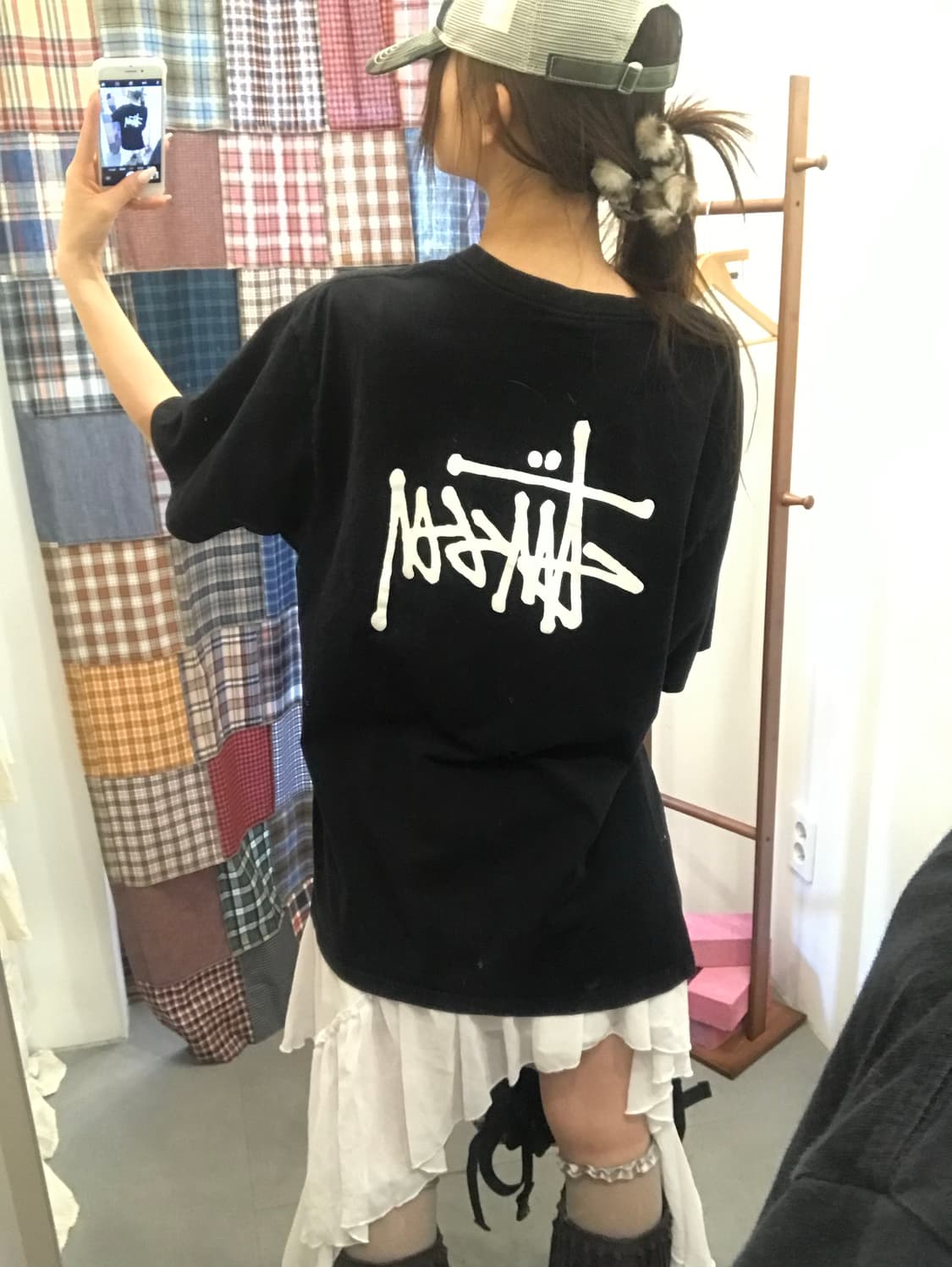 스투시 블랙 베이직 티셔츠 상품이미지5