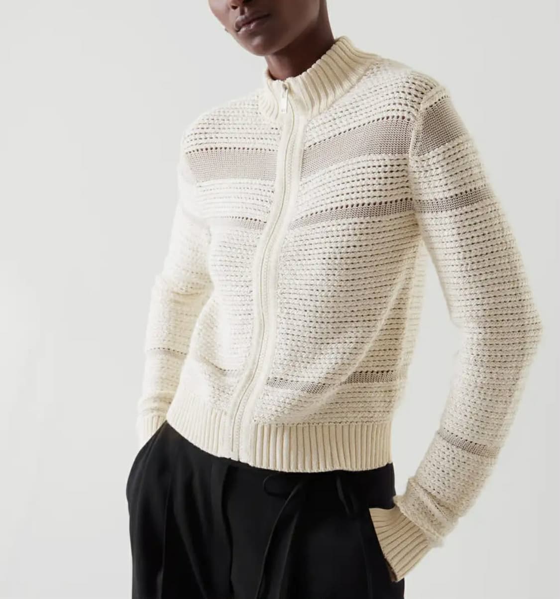 [XS] Cos 코스 크롭 니트 집업 상품이미지3