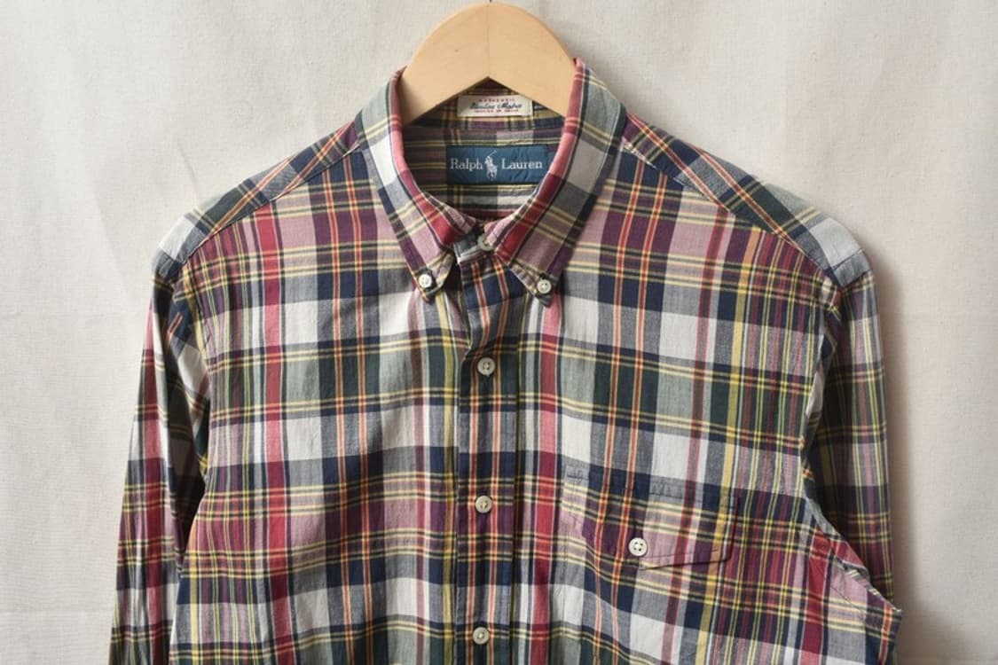폴로 랄프로렌 마드라스 체크 셔츠 M M0178 상품이미지3