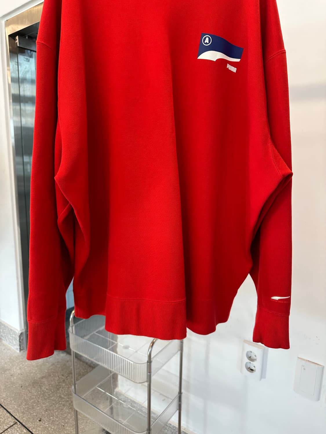 Ader error x puma red sweatshirt 상품이미지3
