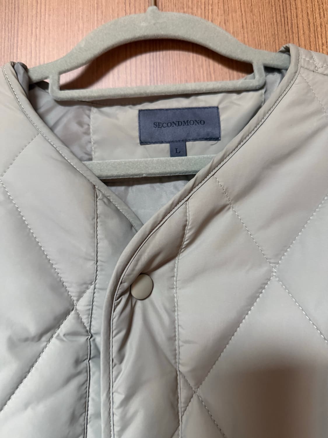 퀼팅 롱 점퍼 베이지 L - 새상품 상품이미지7