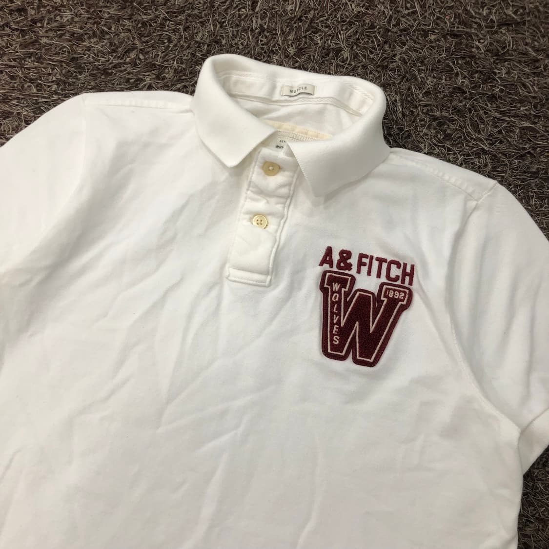 아베크롬비 빅로고 화이트 PK 카라 반팔 티셔츠 상품이미지2