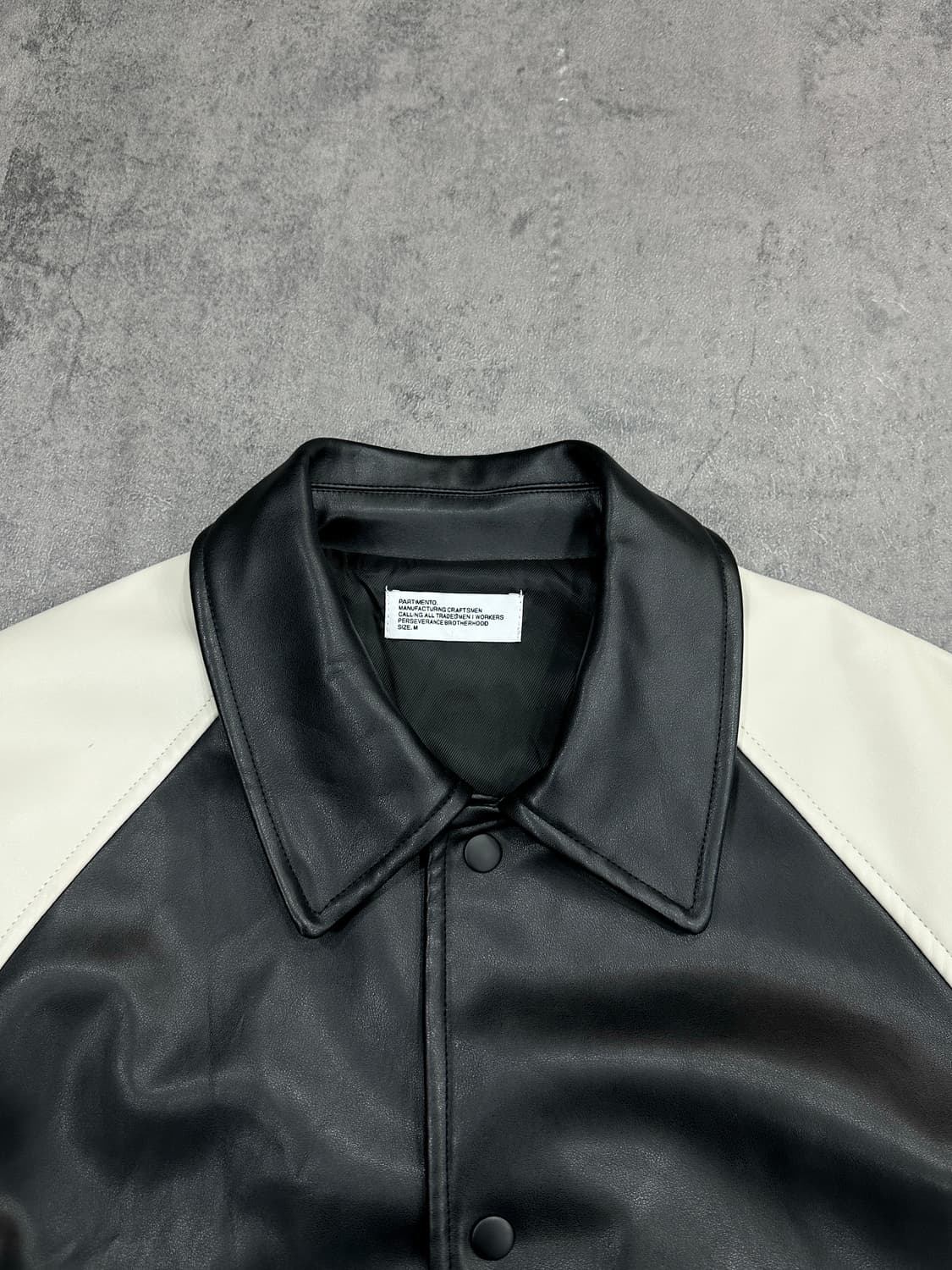 파르티멘토 비건레더 바시티 자켓 상품이미지5