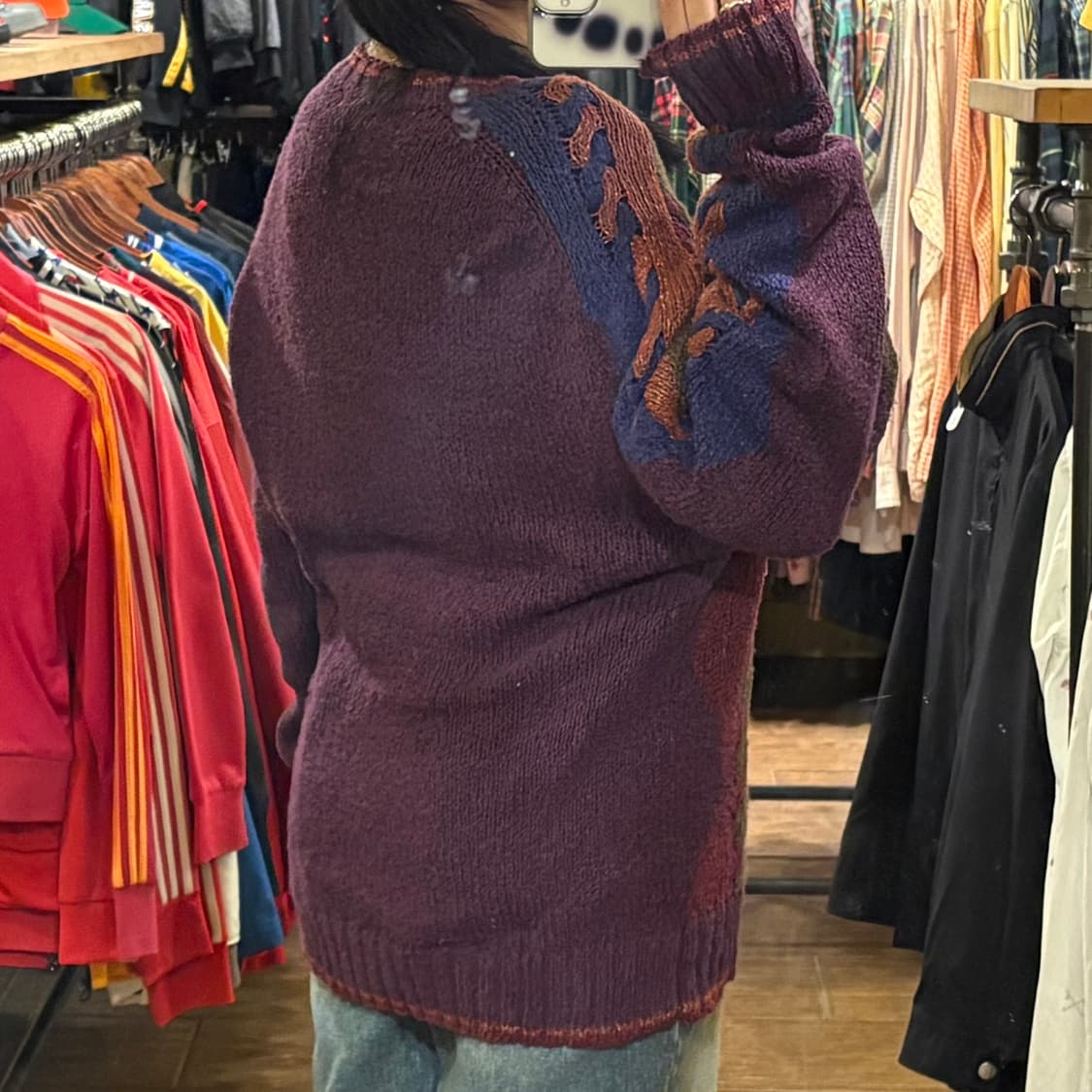 [HI] VTG 아가일 니트 스웨터 상품이미지5