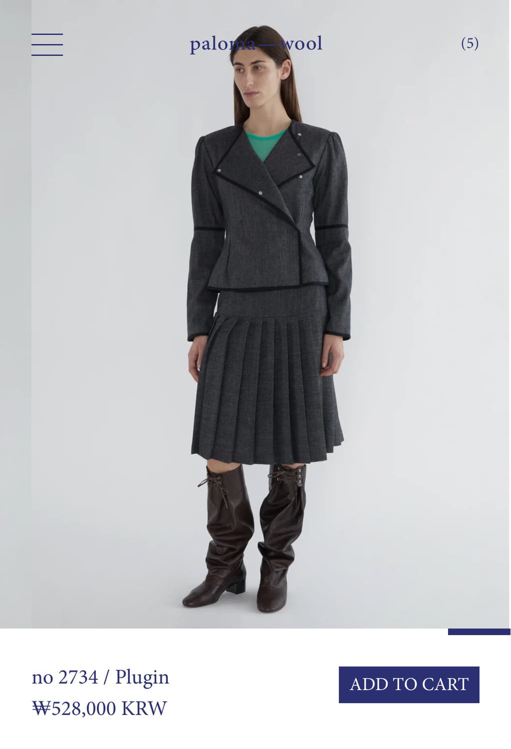 [34,36,38]팔로마울 Plugin 플리츠 스커트 상품이미지9