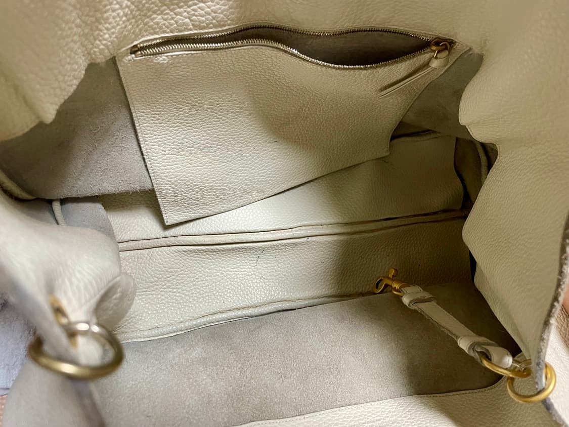보테가 베네타 가죽 캄파나 호보백 아이보리 정품 상품이미지2