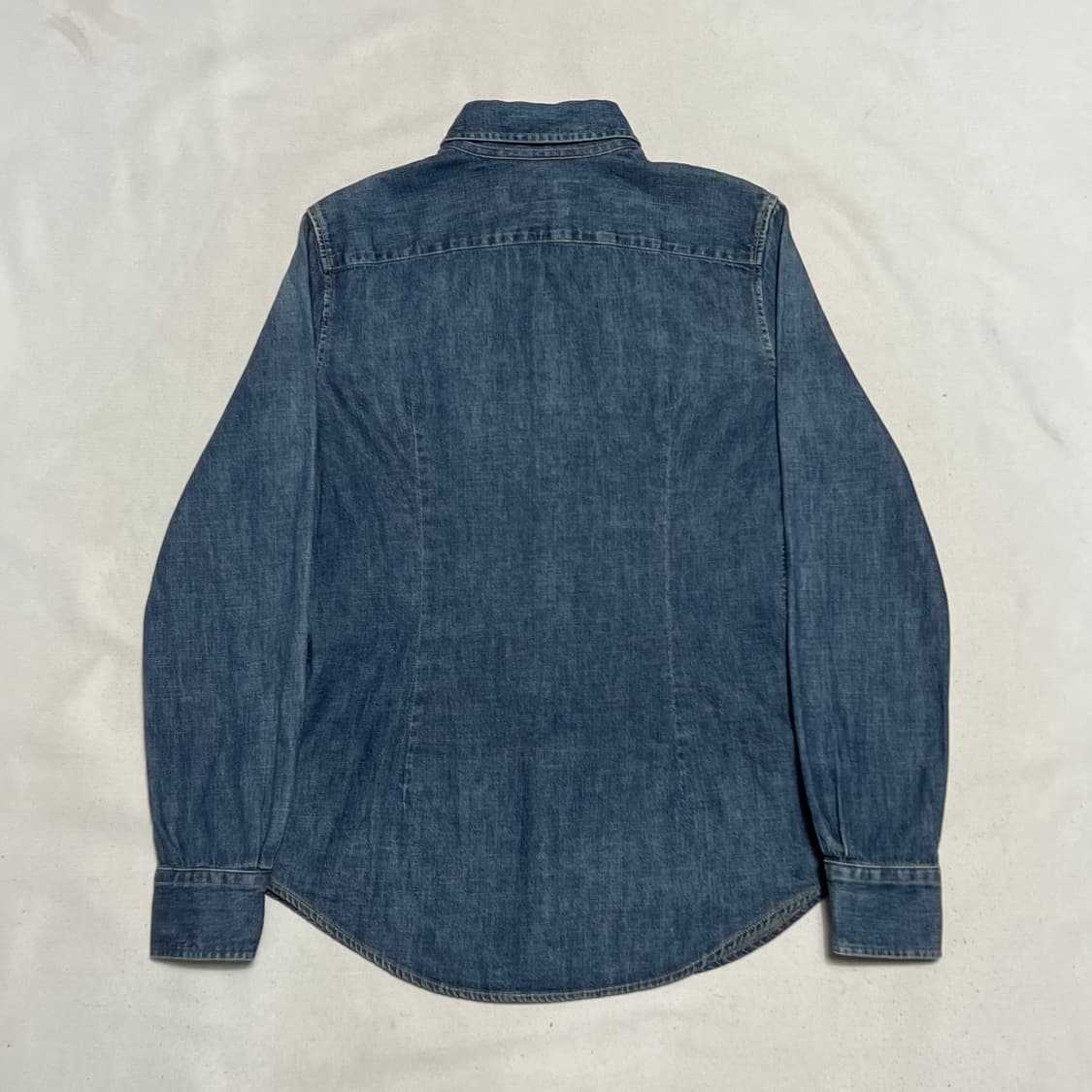 S 폴로랄프로렌 여성용 커스텀 핏 데님 셔츠 상품이미지3