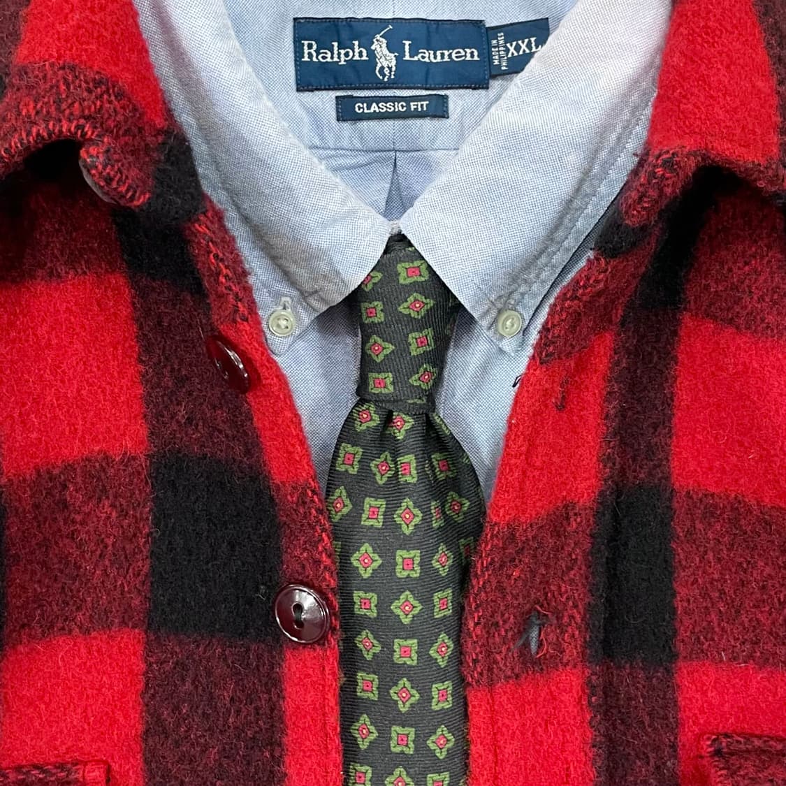 빈티지 폴로 울 타이 상품이미지1