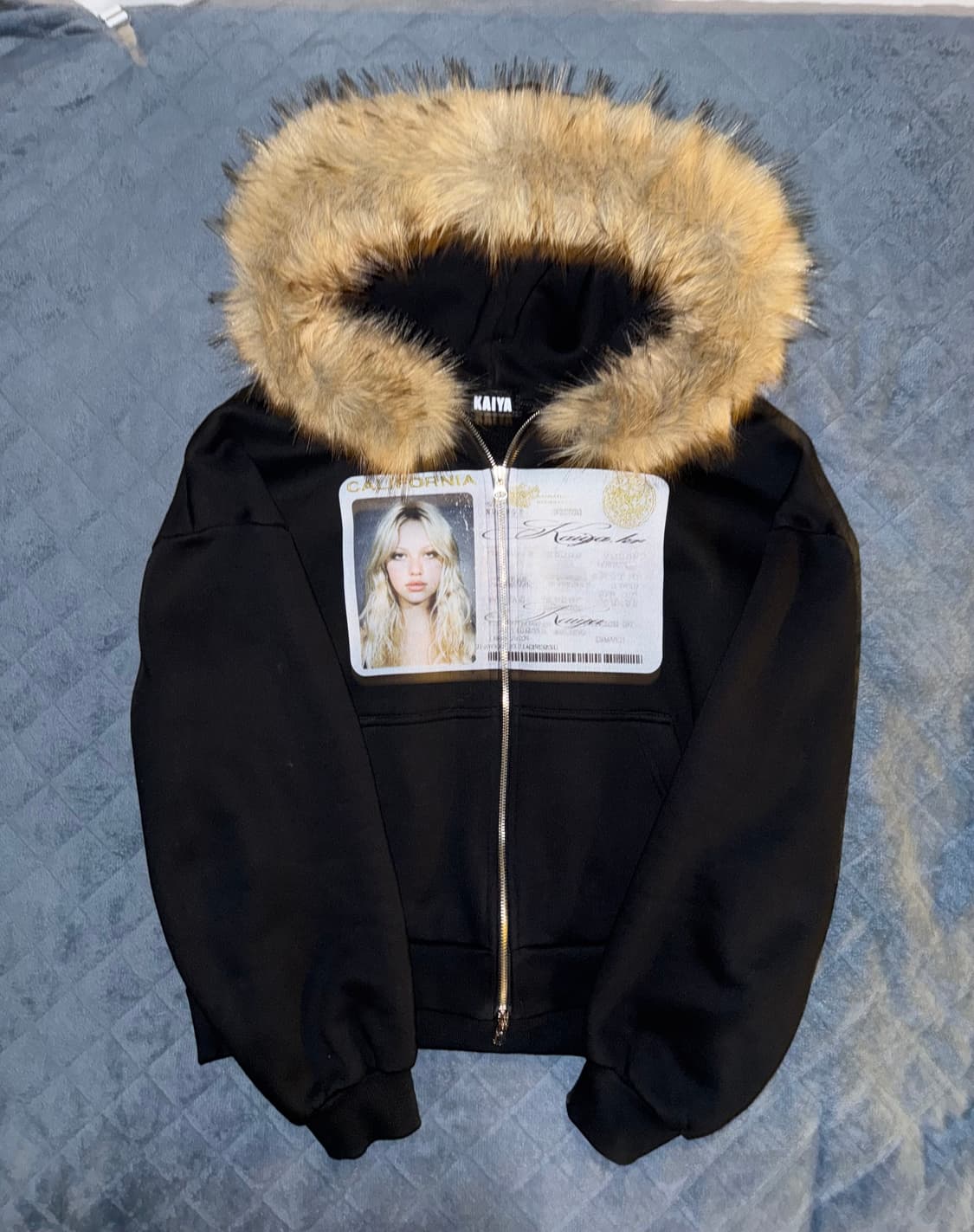 카이야 id 카드 퍼 후드집업 상품이미지2