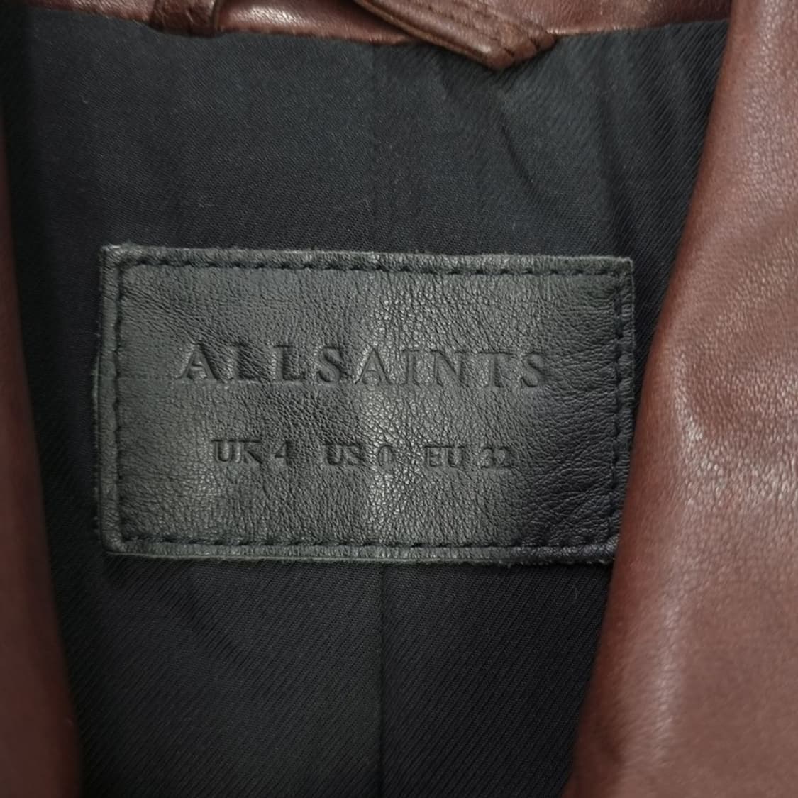 [올세인츠] 리얼 쉽스킨 레더 양가죽 사선 라이더 레더 자켓 M16827 상품이미지7