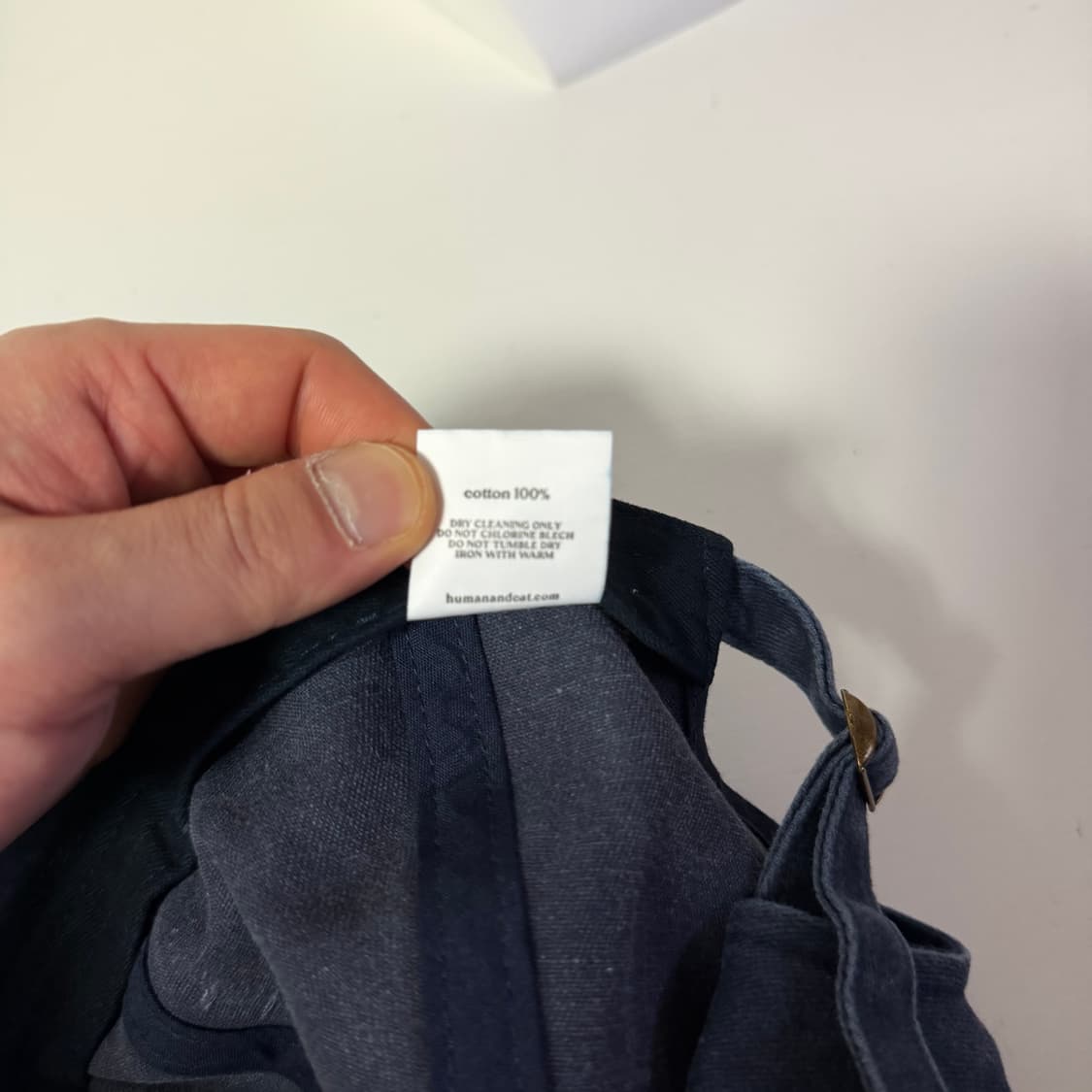 휴먼앤캣 파운드3 스톤 워시드 볼캡 네이비 상품이미지6