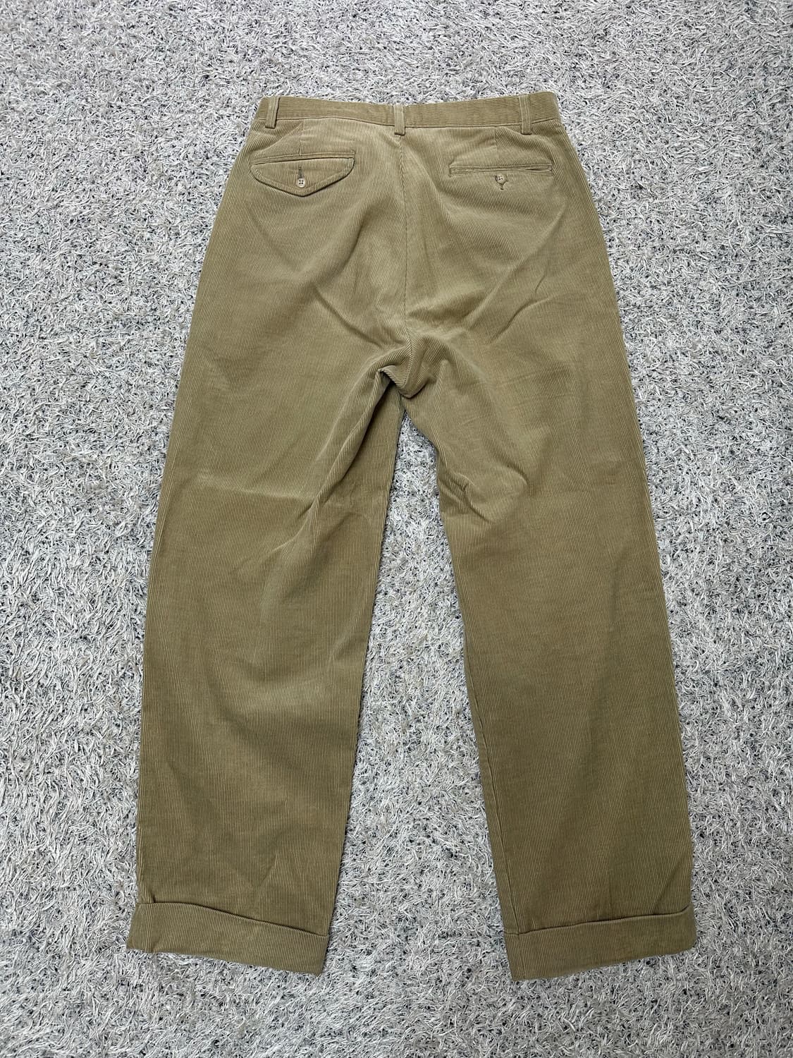 폴로 랄프로렌 베이지 투턱 코듀로이 팬츠 상품이미지2